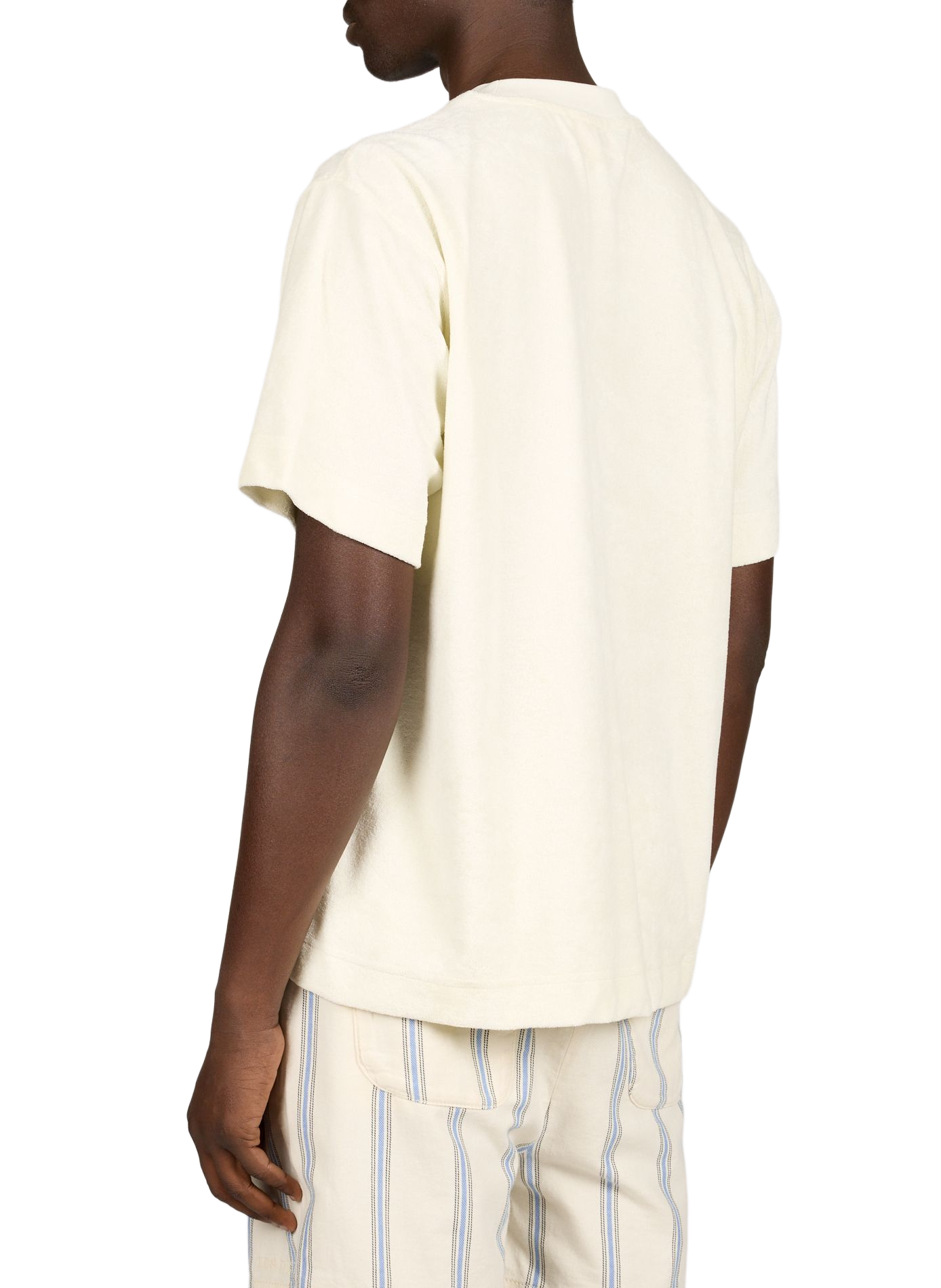 Oversized Terry T-shirt Toby in mixed cotton GERTRUDE ET GASTON Beige