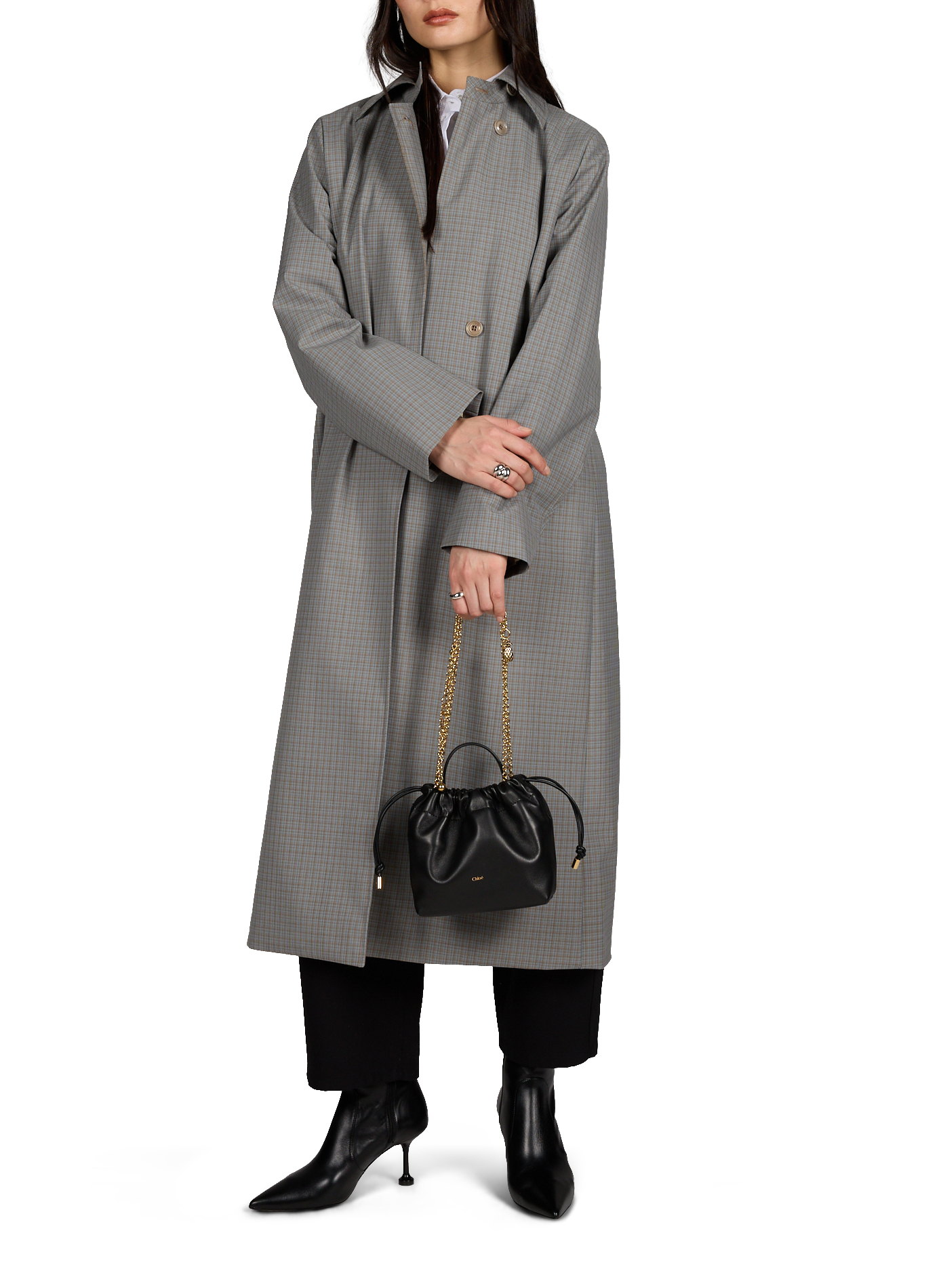 Mini sac Chloé Icons en cuir d'agneau CHLOÉ Noir