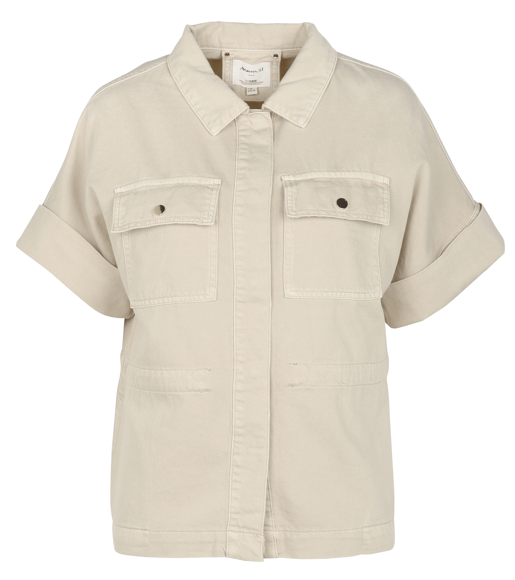 Chemise col classique en coton vita MAISON 123 Blanc