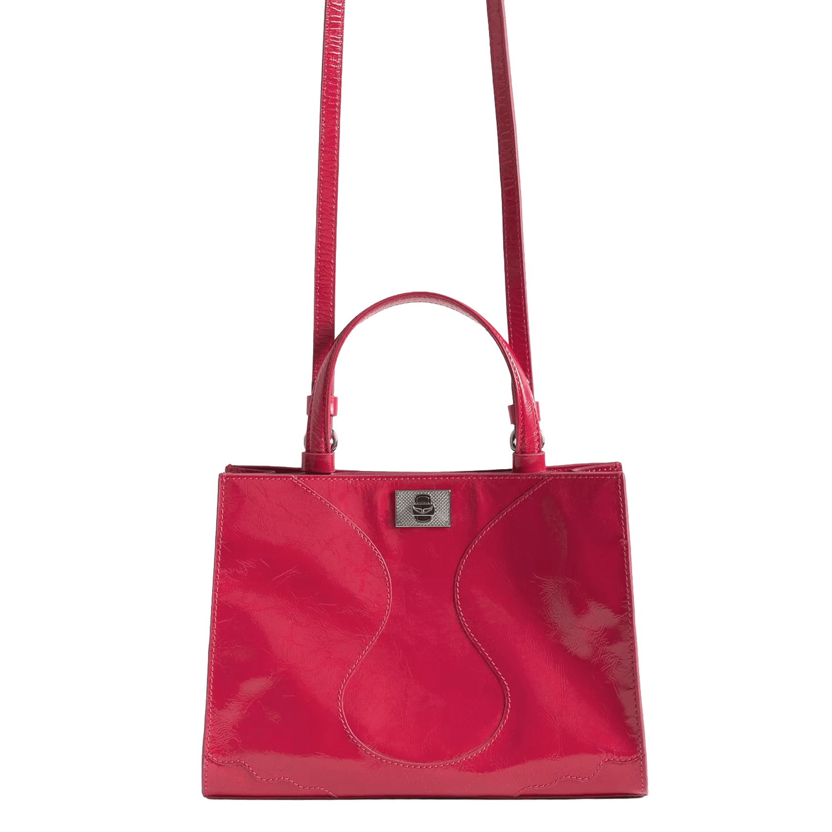 Sac cabas en cuir vernis jack nano ZADIG&VOLTAIRE Rose