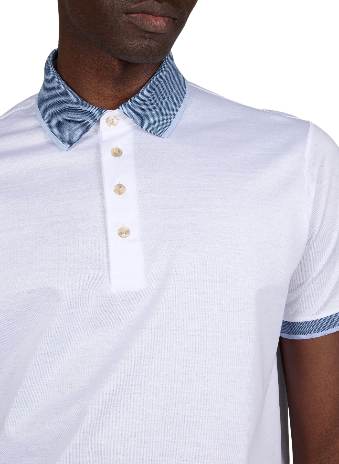 Straight cotton polo shirt PAUL & SHARK White