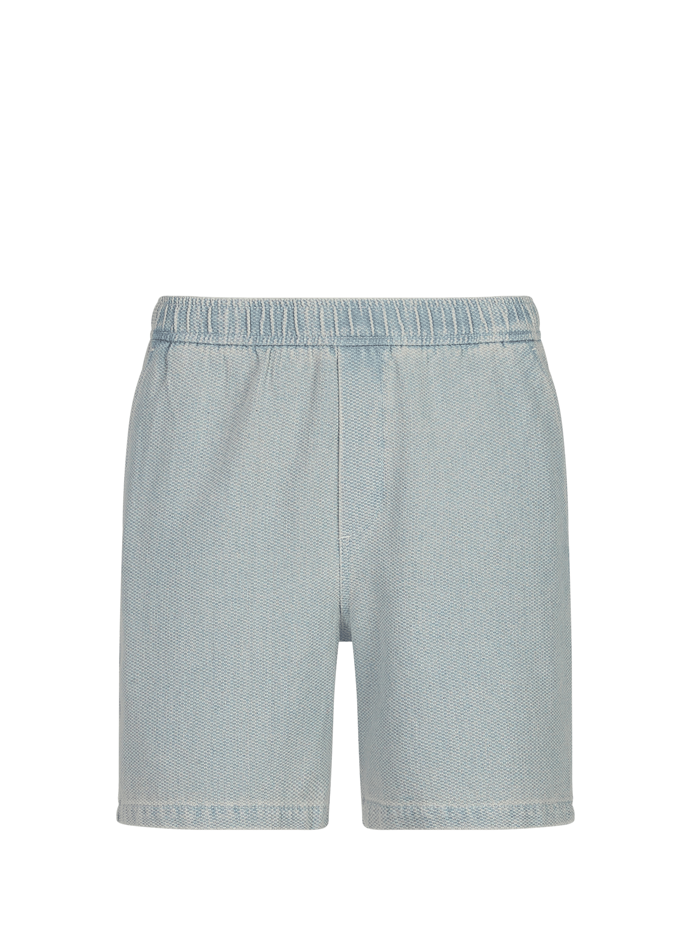 Short in blended piqué cotton denim SAMSOE SAMSOE Blue