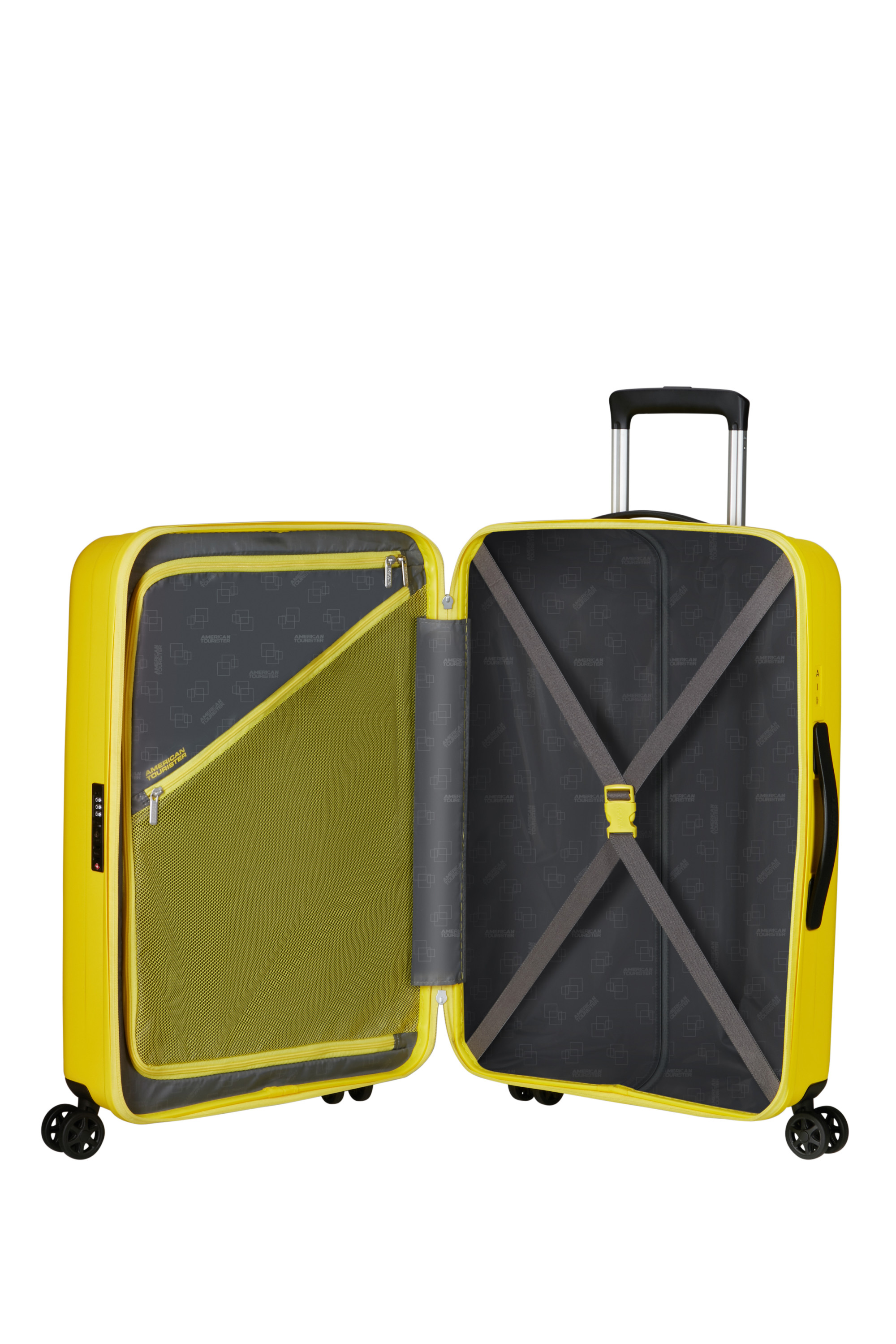 Rejoy valise 4 roues taille m AMERICAN TOURISTER Jaune