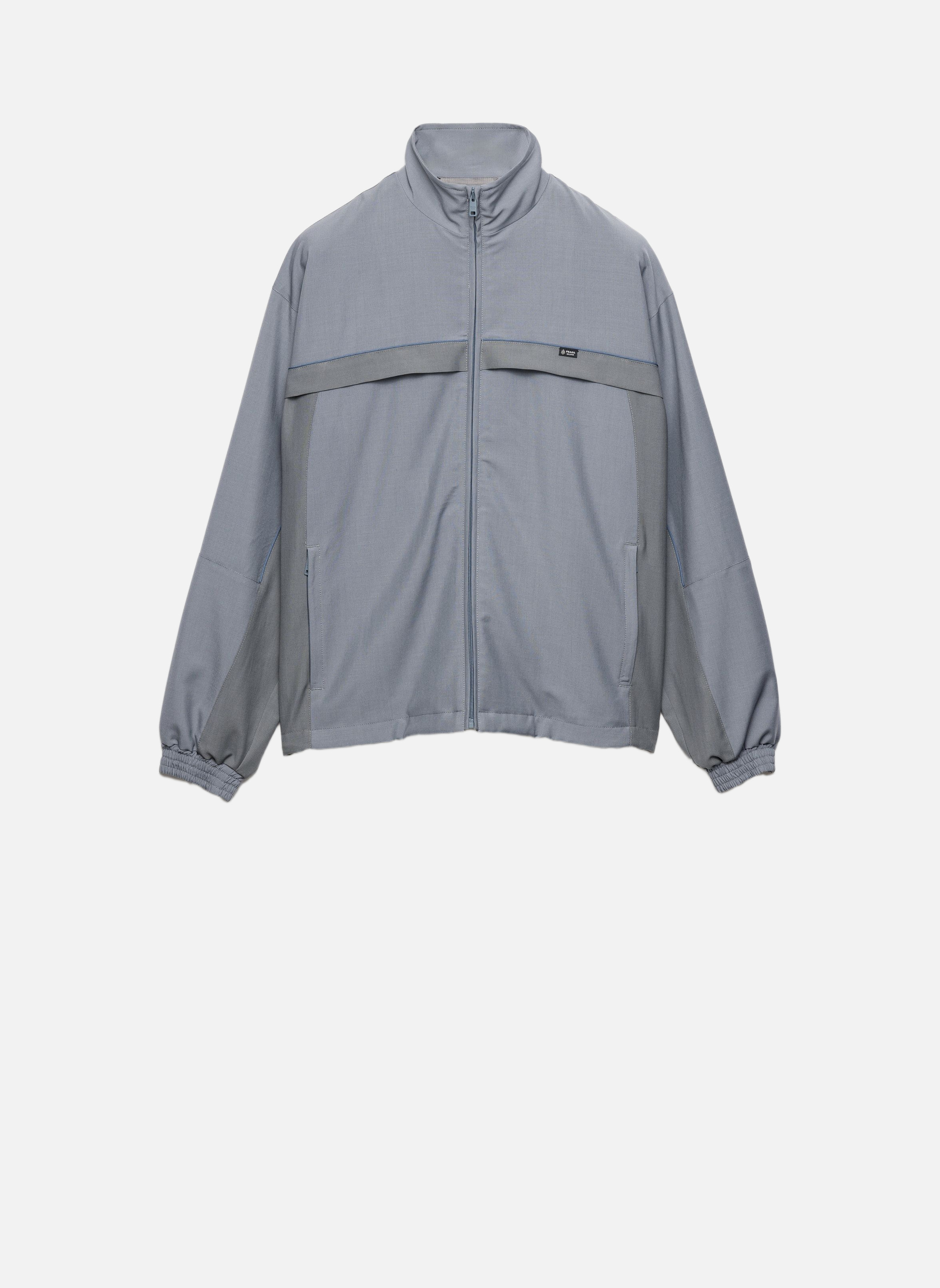 Veste en laine et mohair PRADA Gris