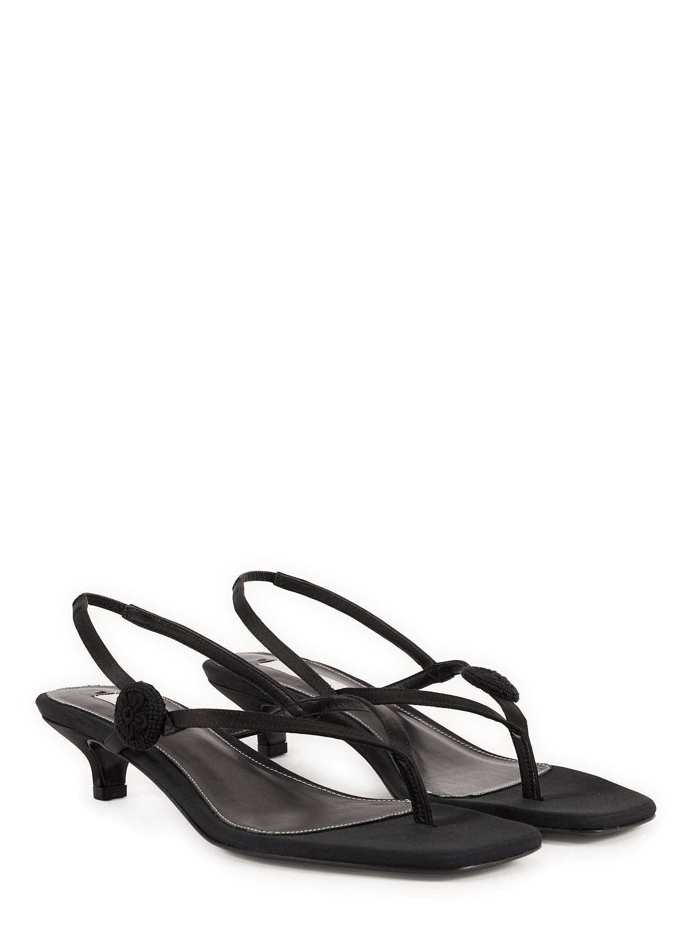 Sandalen mit offenen Riemen TOTEME Schwarz