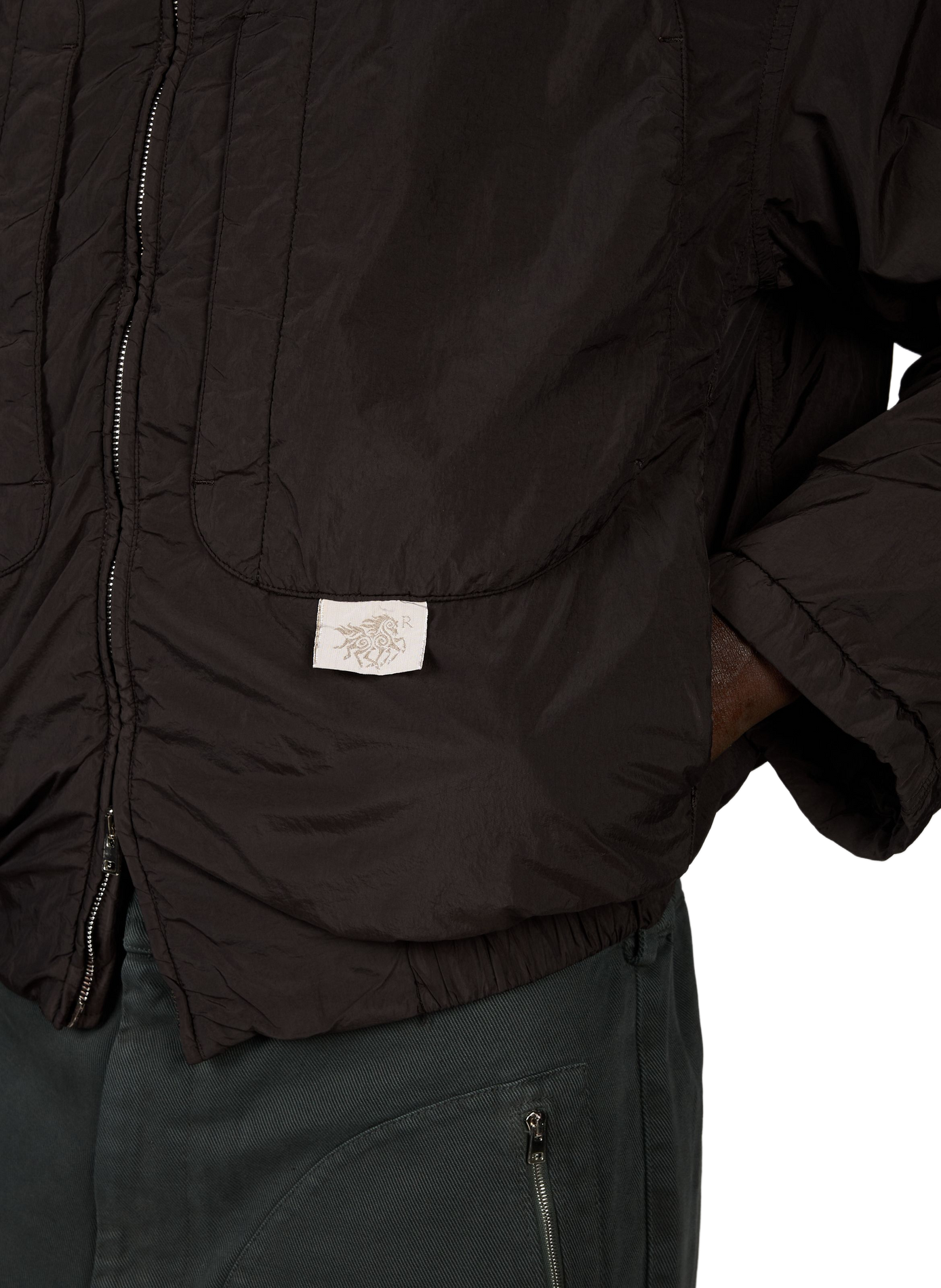 Straight-fit jacket with hood  | Black RANRA Men