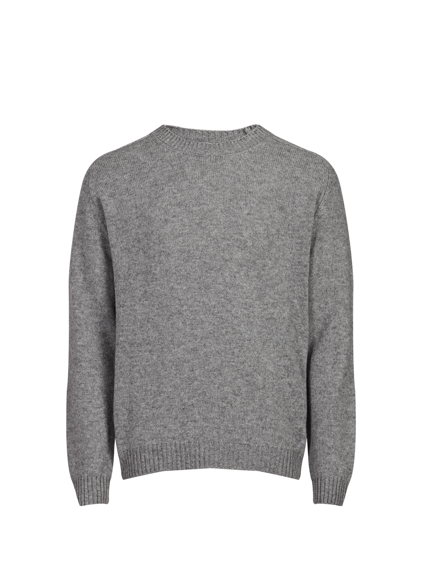 Pull col rond en laine et cachemire BOGLIOLI Gris
