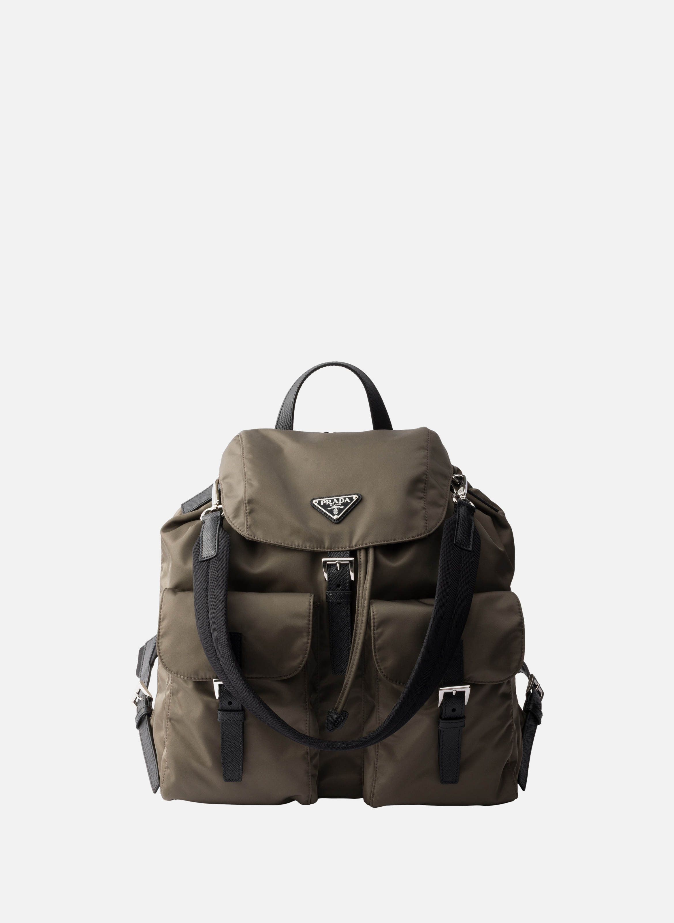 Sac à dos en re-nylon PRADA Gris