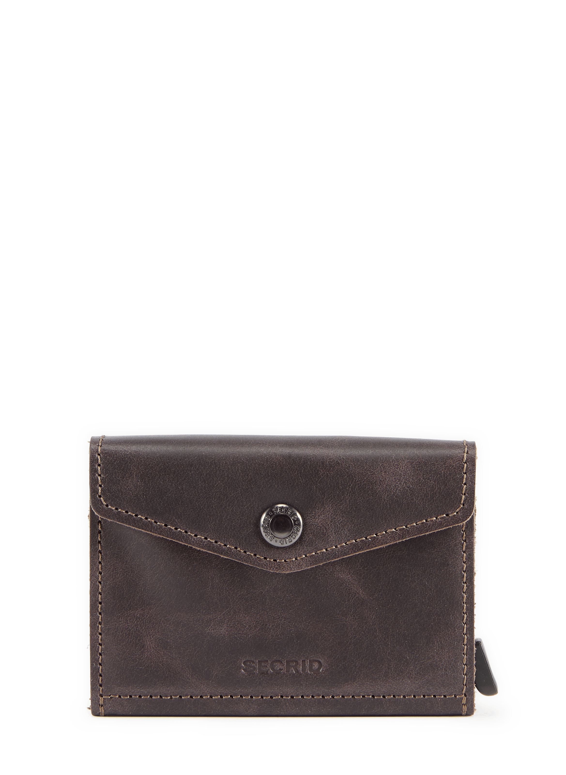 Porte-cartes en cuir mélangé SECRID Marron