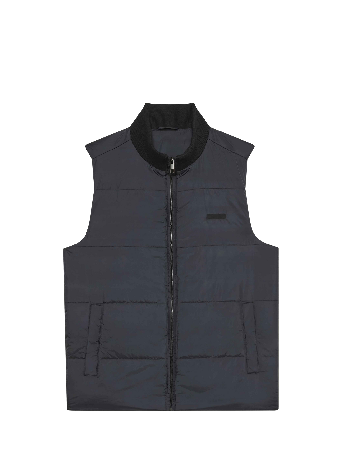 Manteau droit col montant zippé CALVIN KLEIN Noir