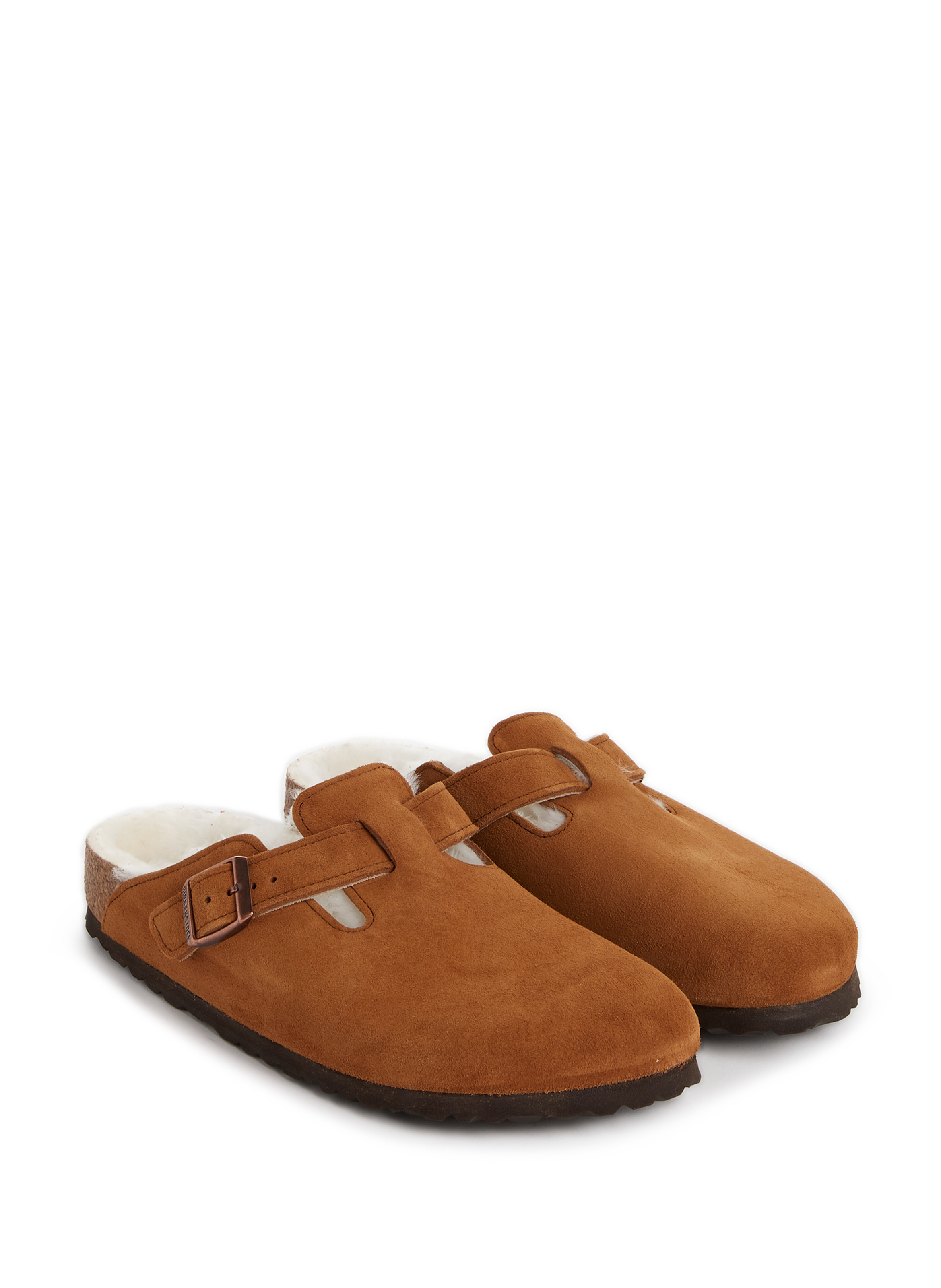 Boston fur-lined mules BIRKENSTOCK Green