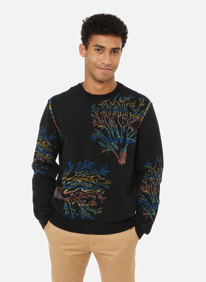 Organic cotton and virgin wool patterned jumper PAUL SMITH