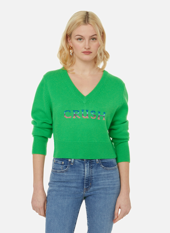 CRUSH COLLECTION short cashmere sweater