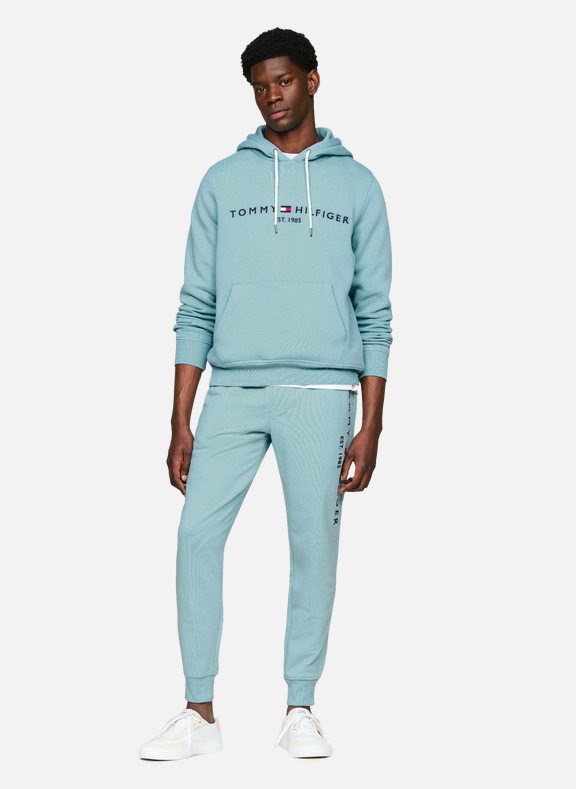 TOMMY HILFIGER Hoodie with multiple cotton drawstrings Blue