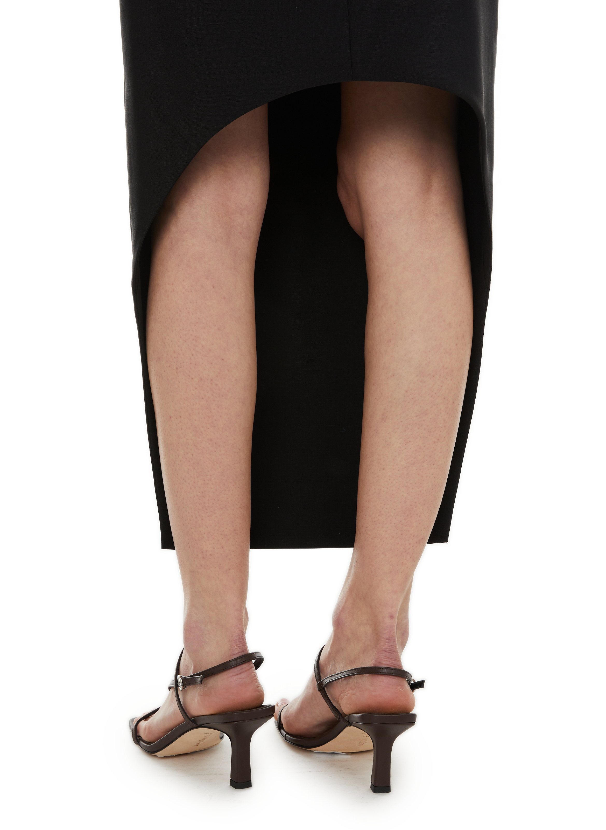 Asymmetrical wool and mohair skirt GIVENCHY Black