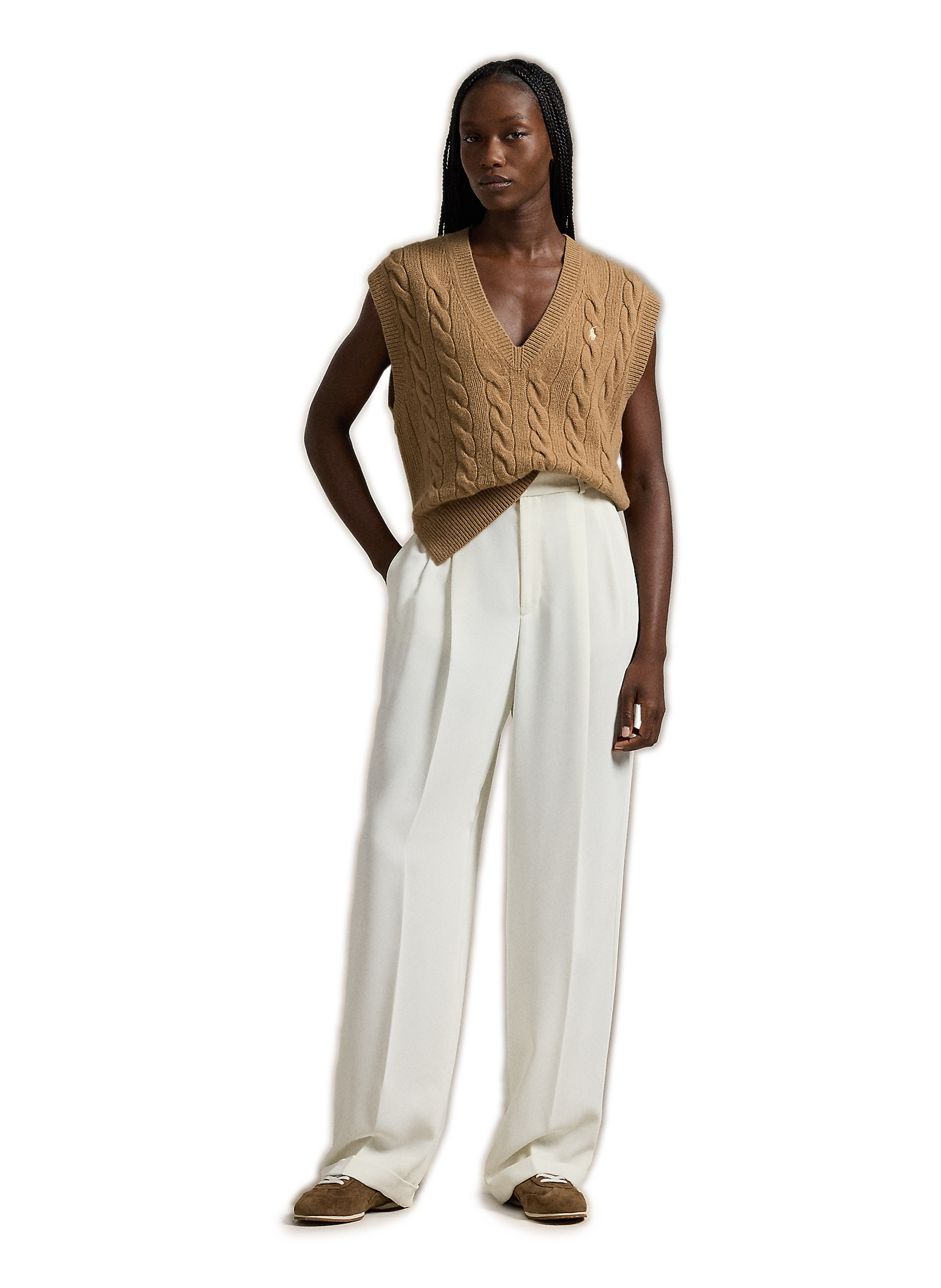 Pull sans manches POLO RALPH LAUREN Beige