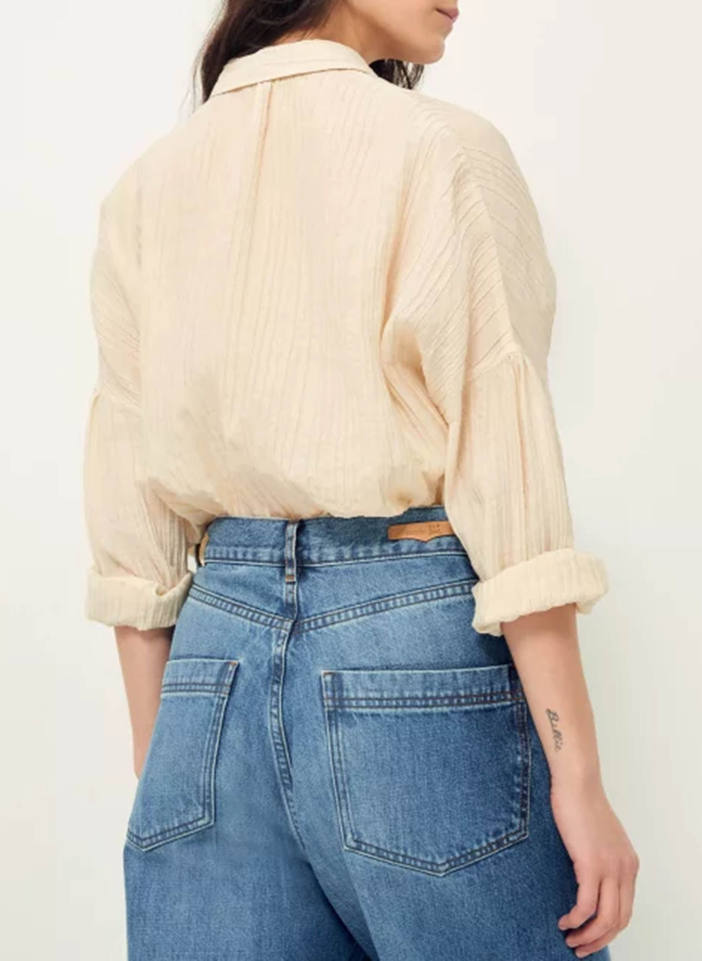 Chemise col classique oversize en coton botan SESSUN 