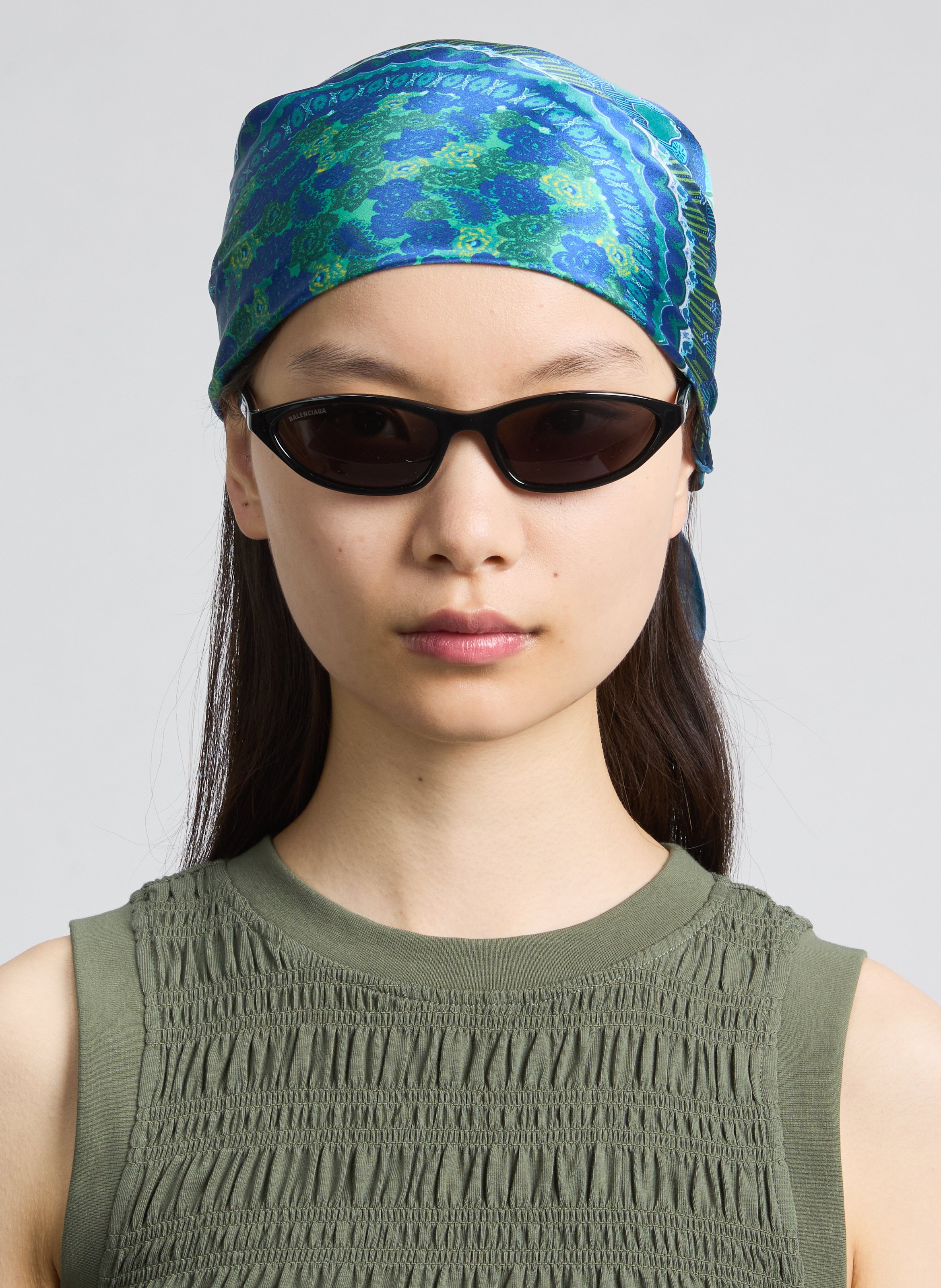 Oval sunglasses BALENCIAGA Black