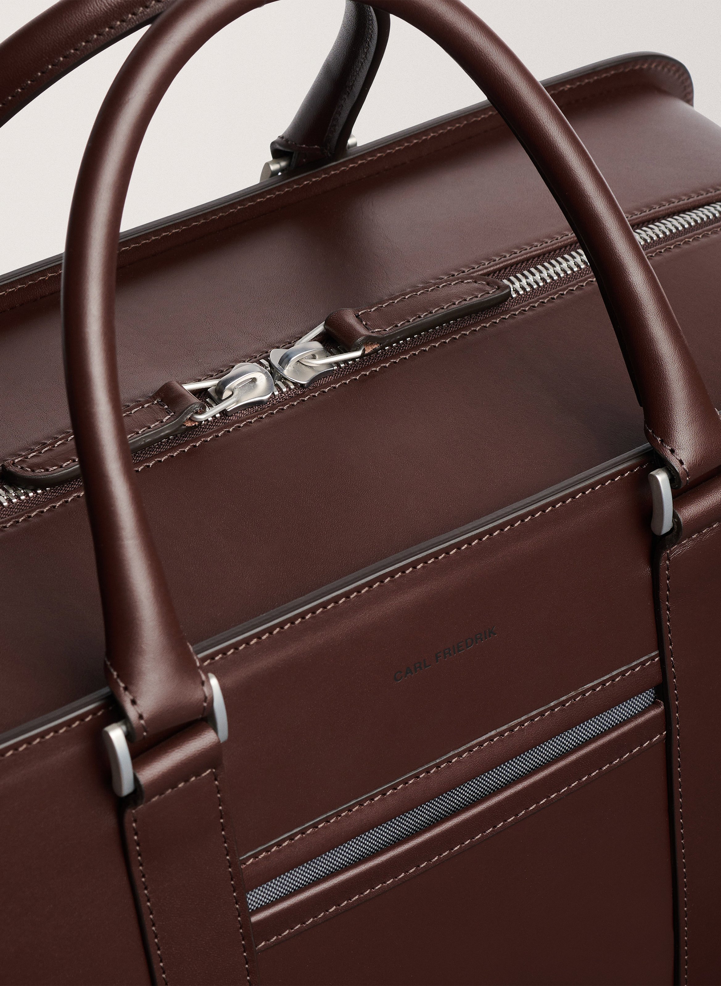 Sac de voyage 'palissy weekend' en cuir vachetta CARL FRIEDRIK Marron