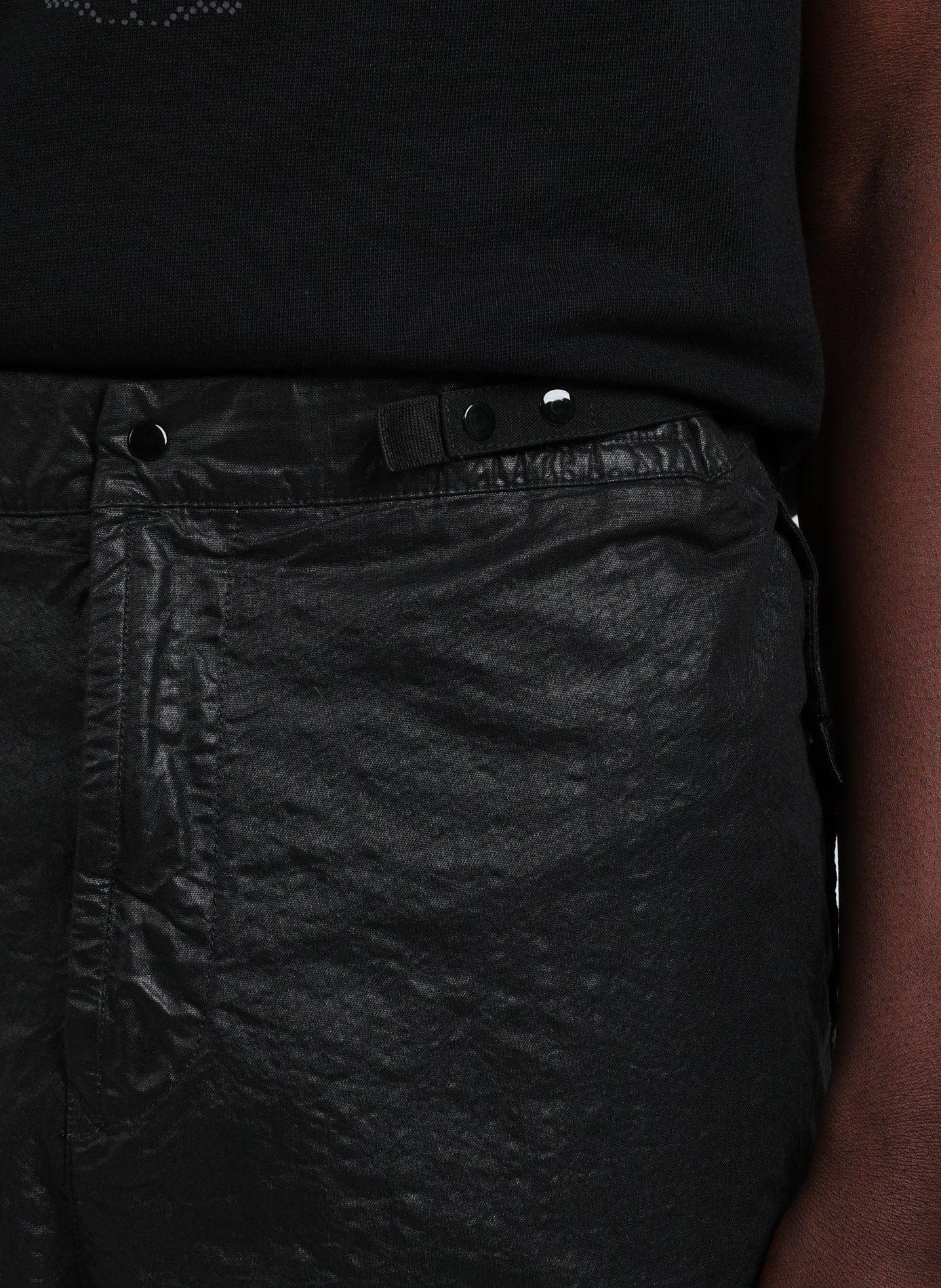 Bermuda texturé à logo  Noir