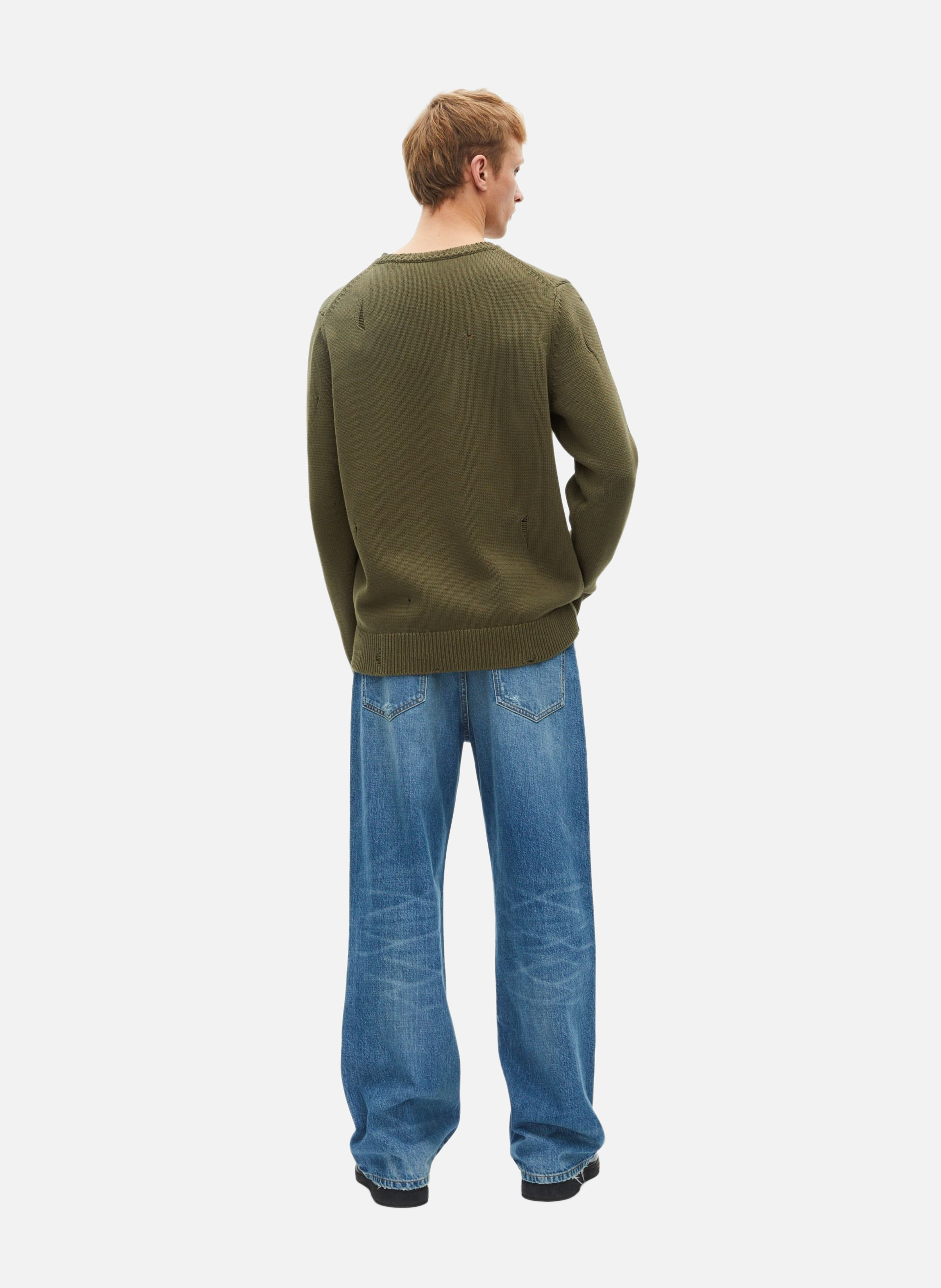 Pull avec détails ajourés THE KOOPLES Vert