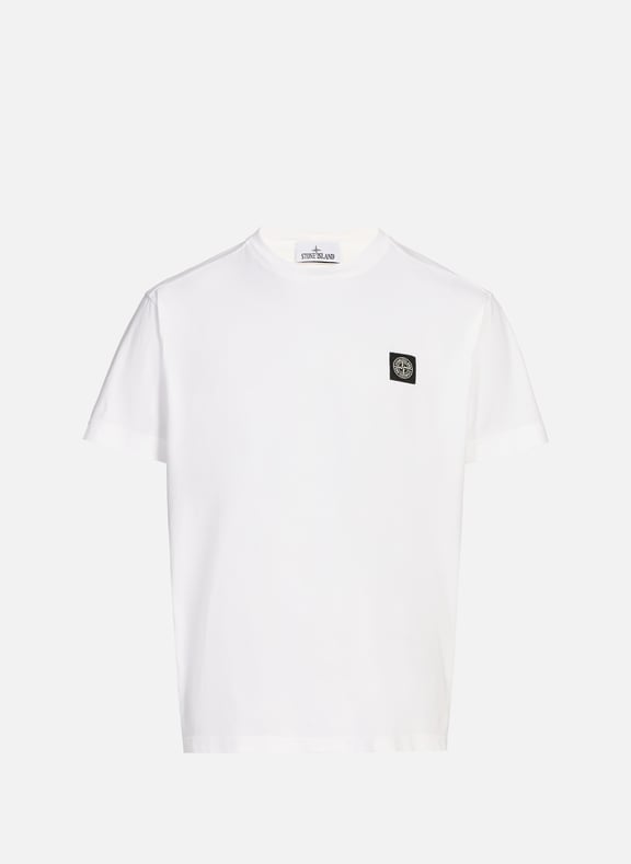 Cotton Logo T-shirt White by STONE ISLAND STONE ISLAND Cotton Logo T-shirt White