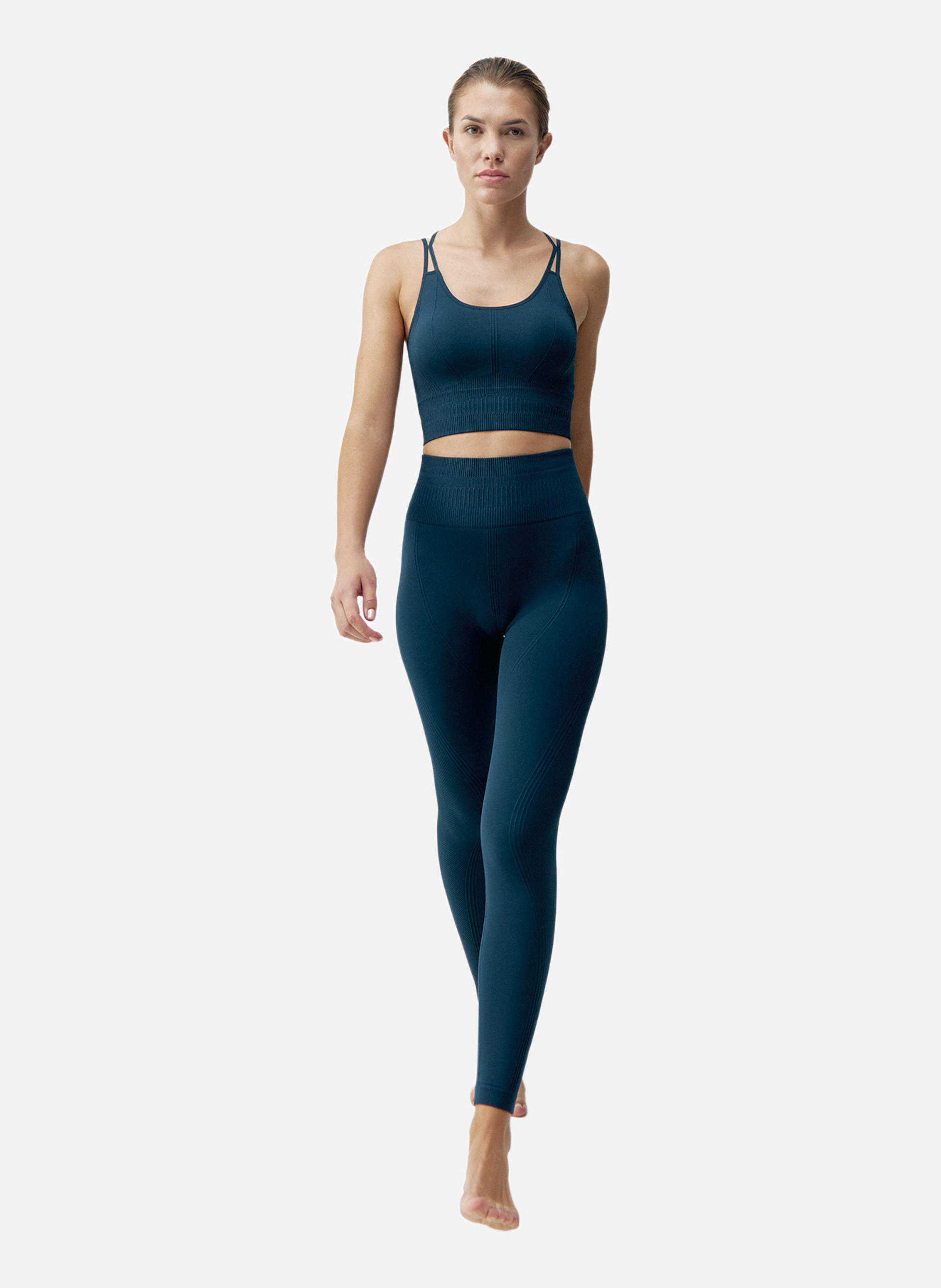 Legging de sport long seamless kamay BORN LIVING YOGA Bleu