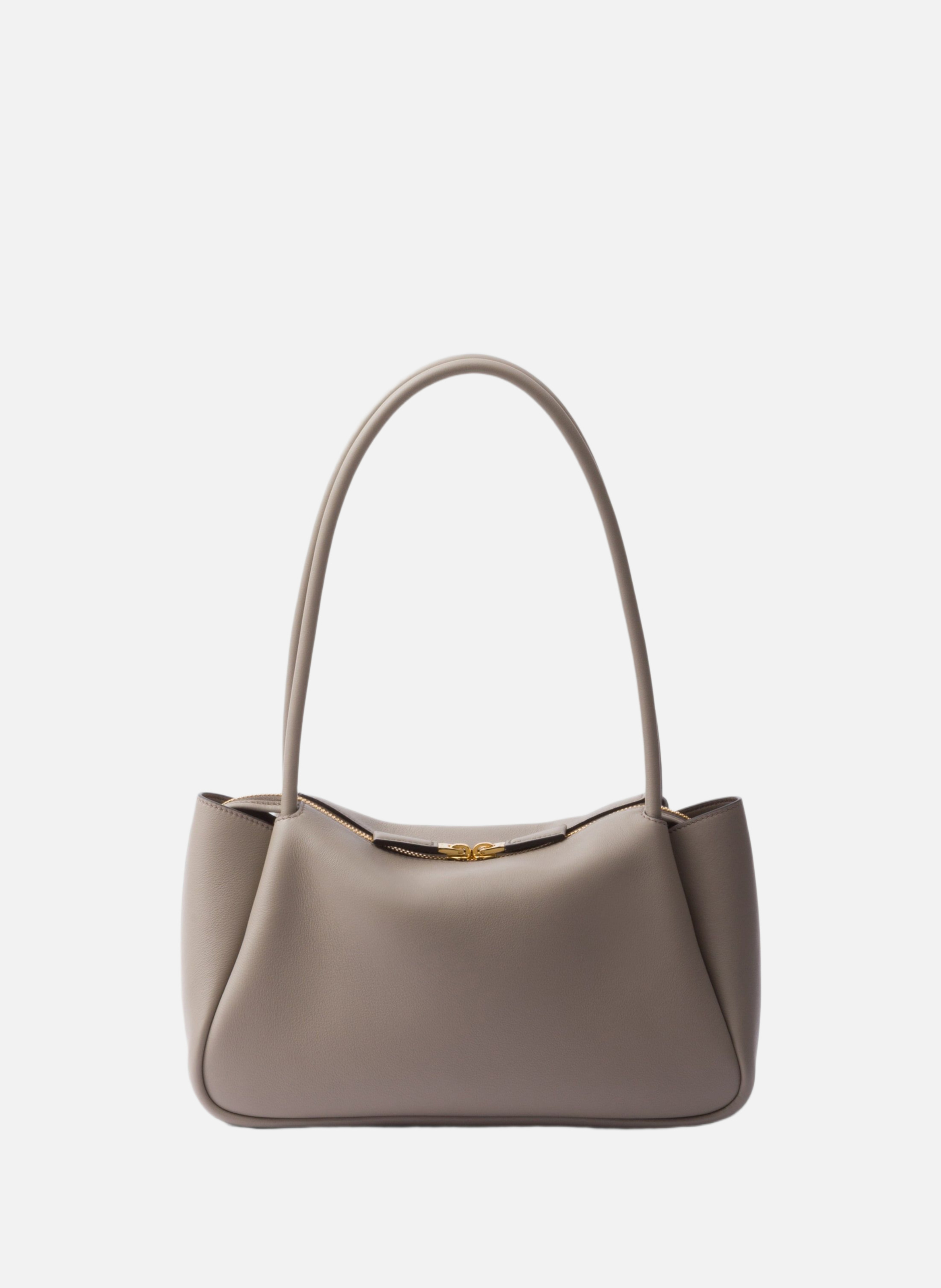 Sac à bandoulière prada darling en cuir PRADA Gris
