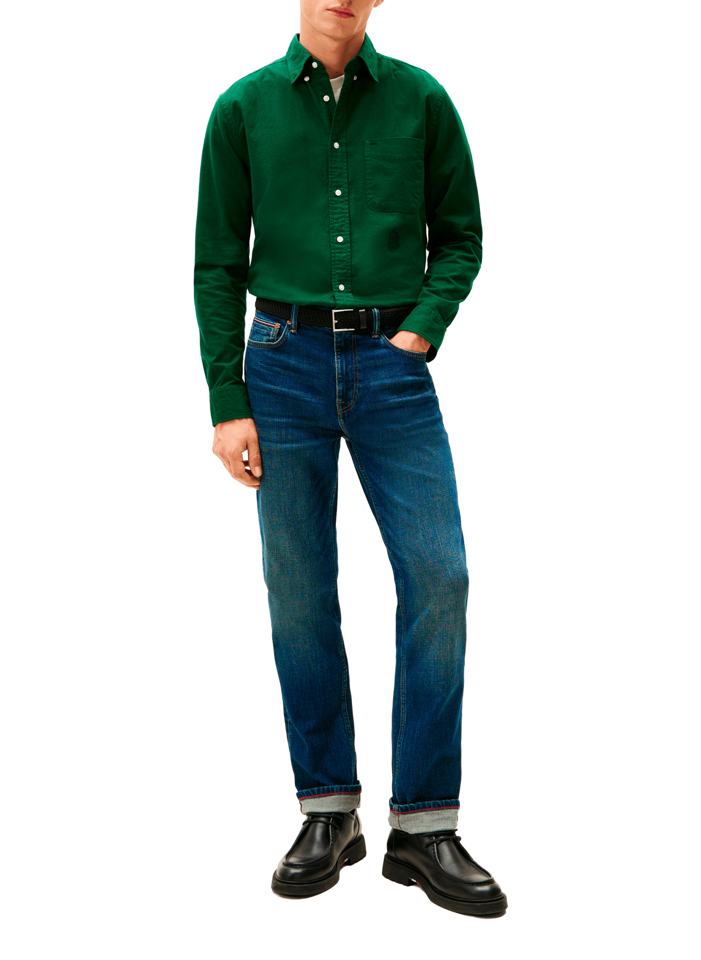 Cotton shirt TOMMY HILFIGER Green