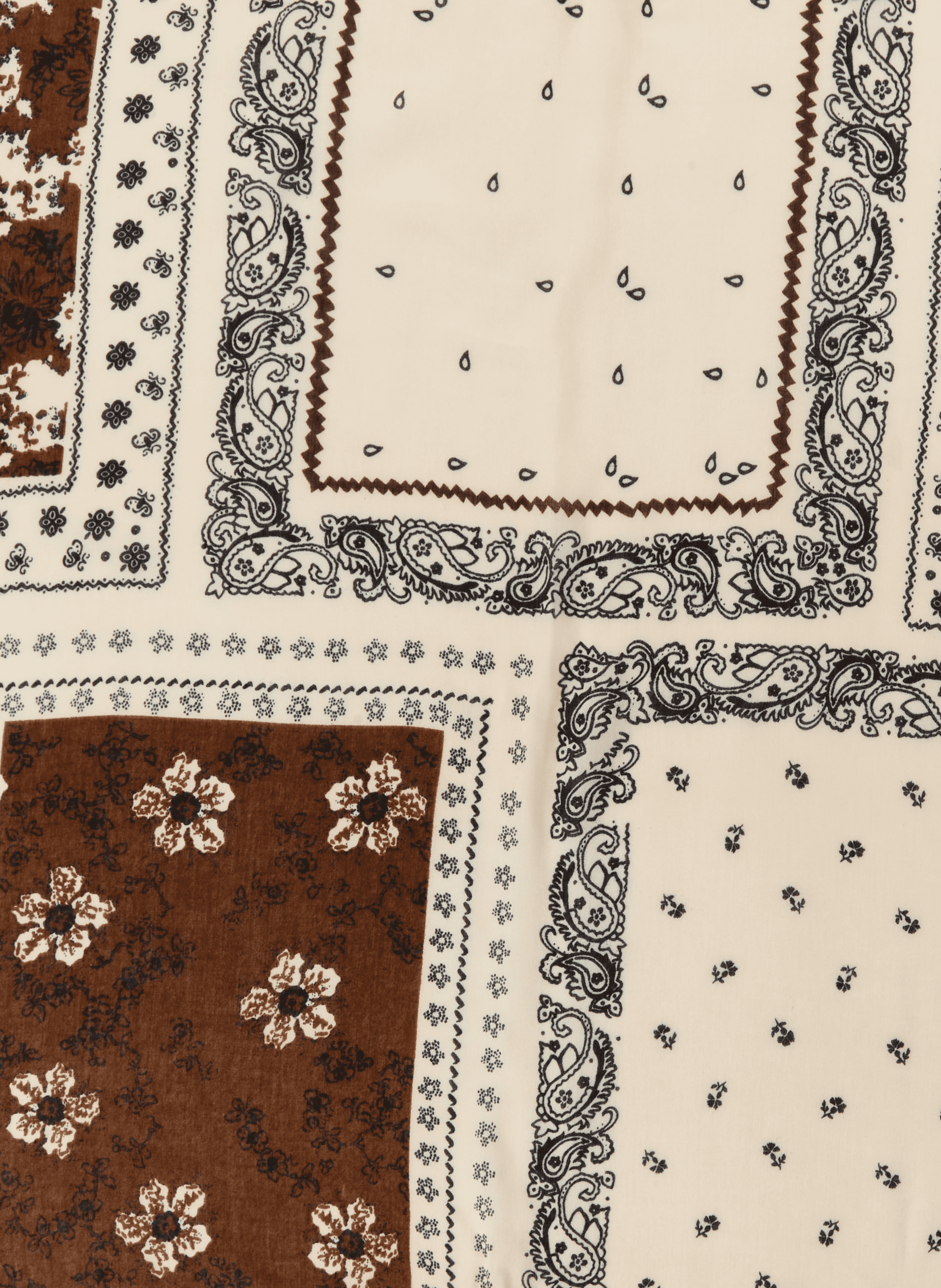 Bandana patterned scarf AU PRINTEMPS PARIS Beige