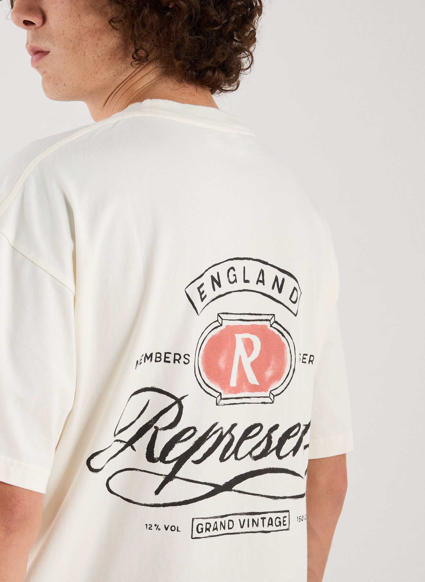 Biker-style cotton t-shirt REPRESENT White