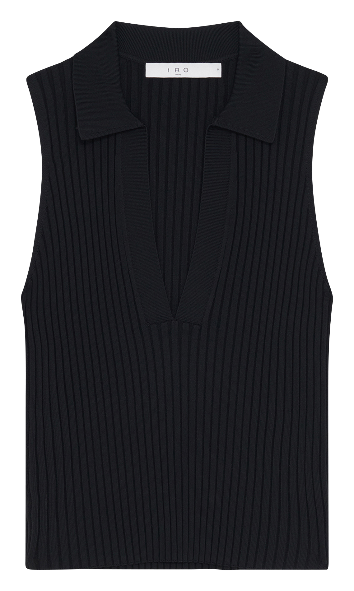 Top sans manches côtelé unie kenzie IRO Noir