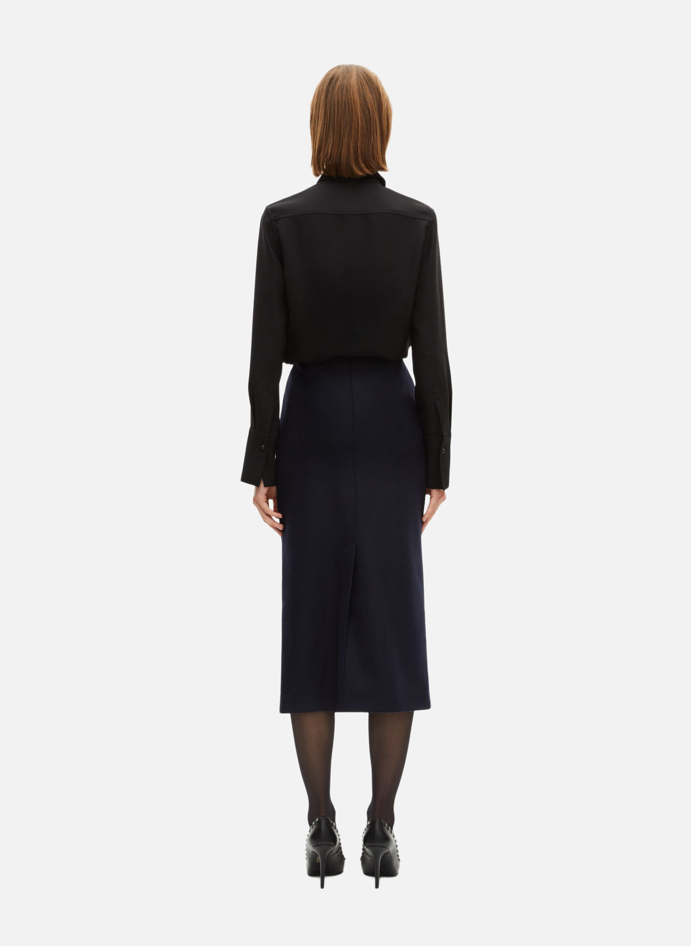 Jupe longue crayon THE KOOPLES Bleu