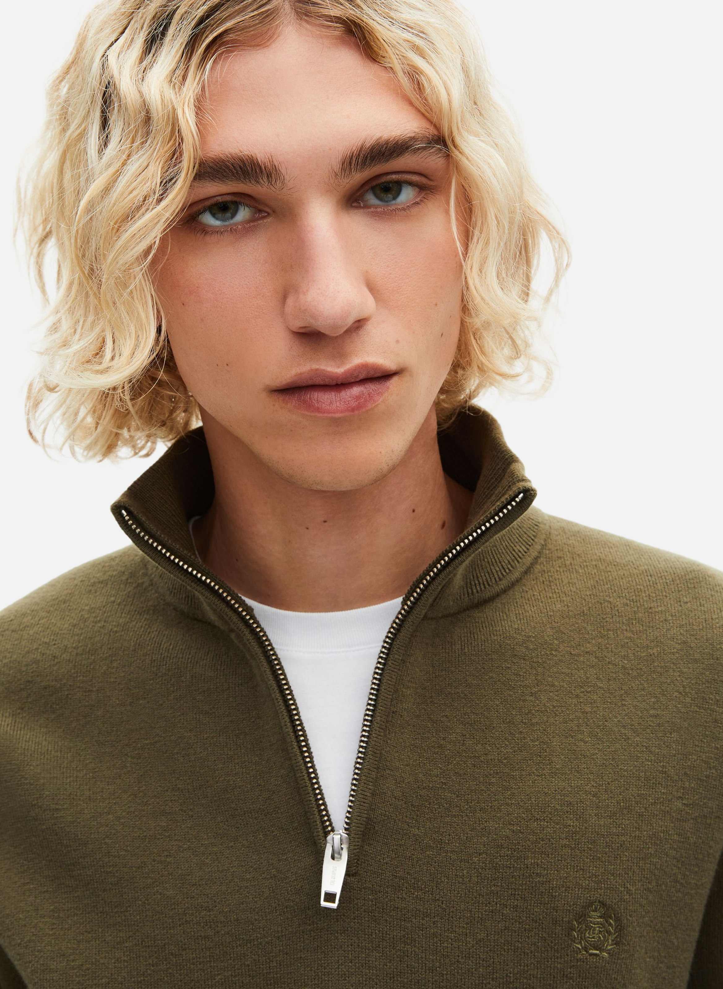 Pull col camionneur double face THE KOOPLES Vert