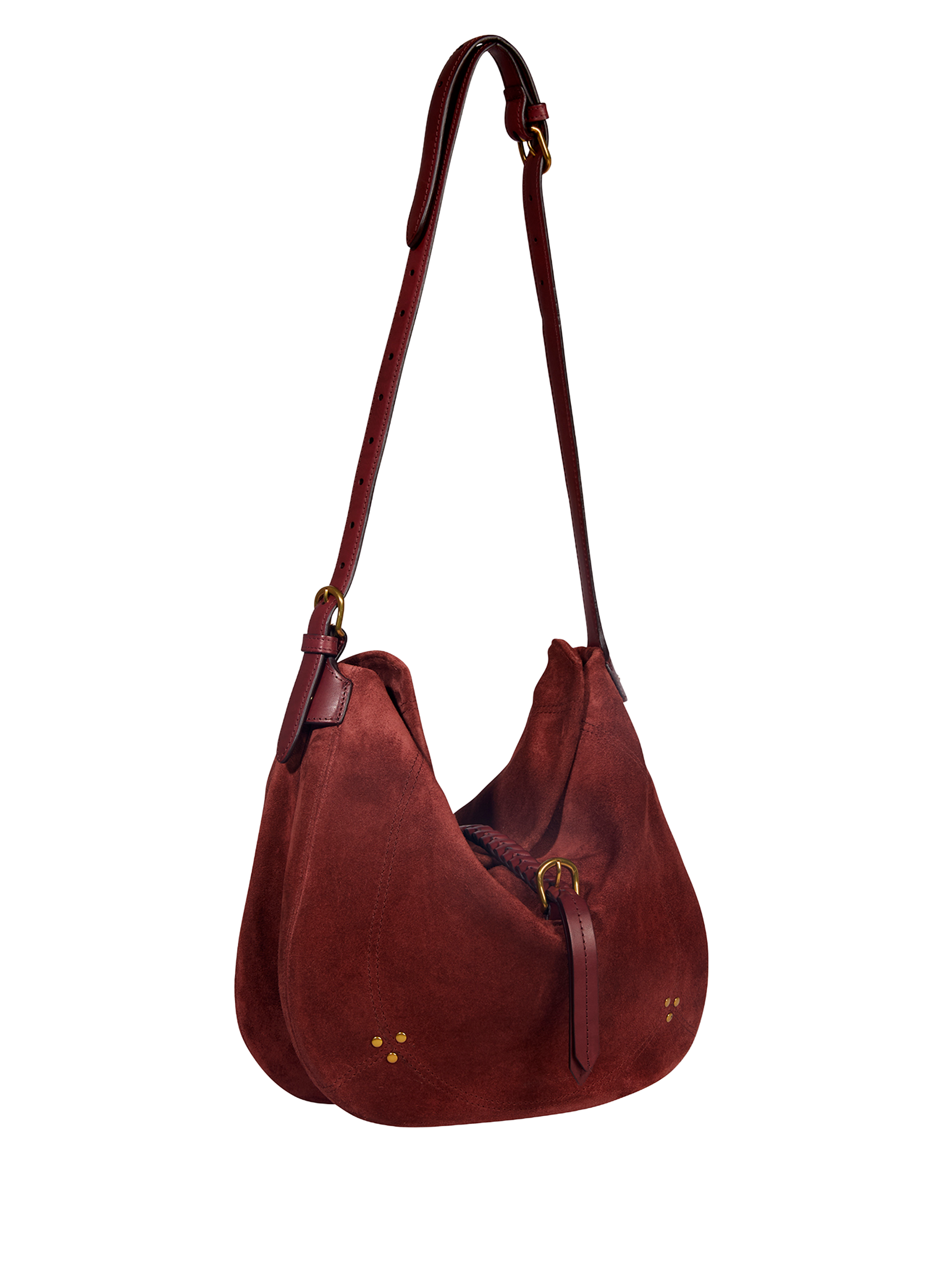 Luis goat suede leather tote bag JÉRÔME DREYFUSS Red