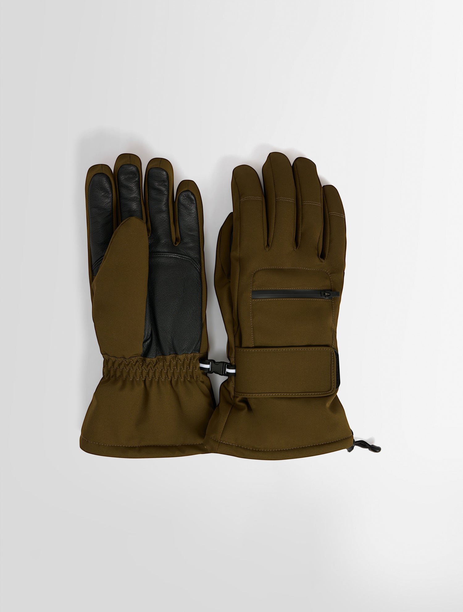 Gants de ski peak glove coupe regular FUSALP Marron