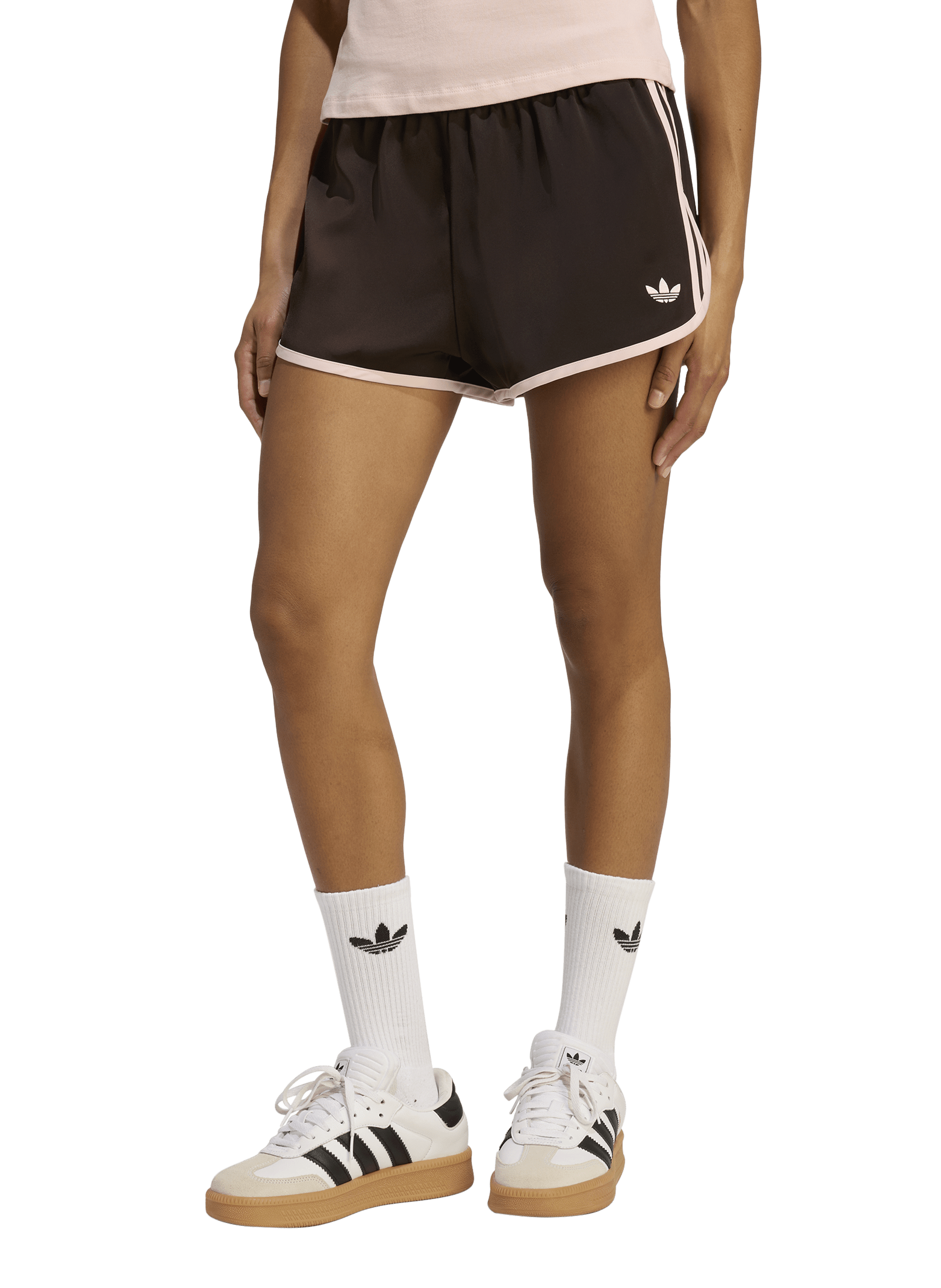 Large embroidered logo sweatshirt ADIDAS Brown