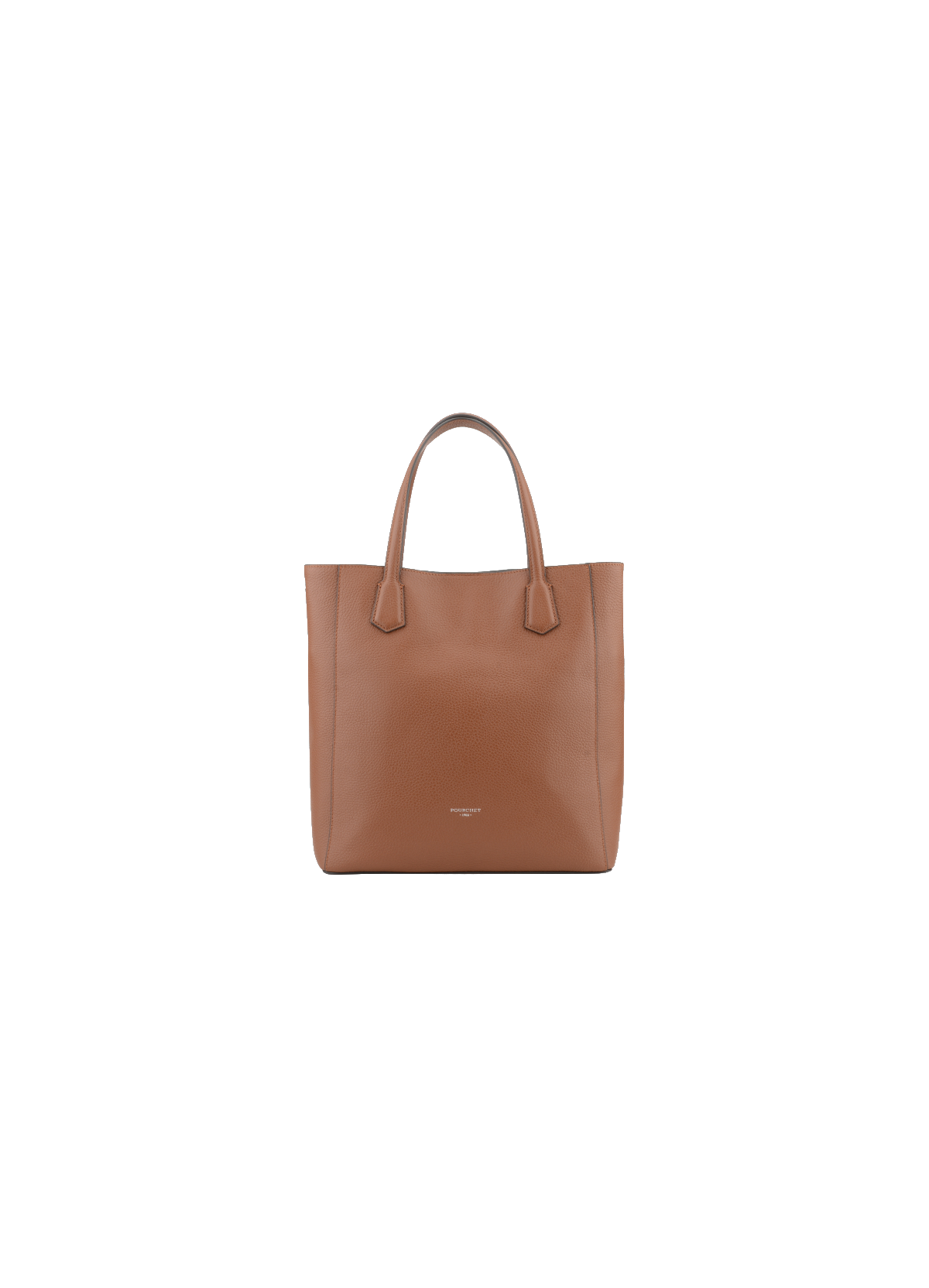 Corso | sac cabas en cuir de vachette POURCHET Marron