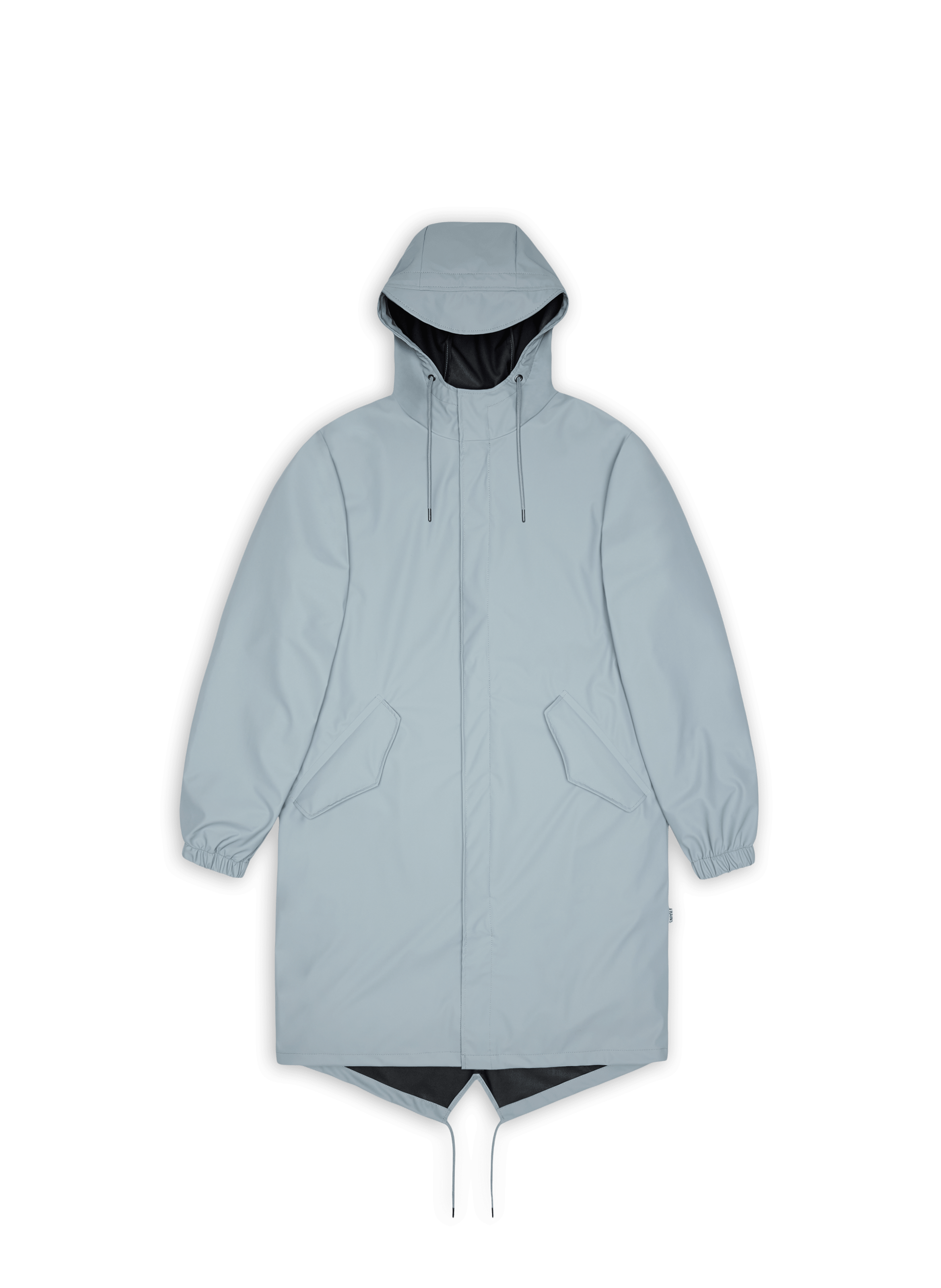 Imperméable uni à capuche RAINS Bleu