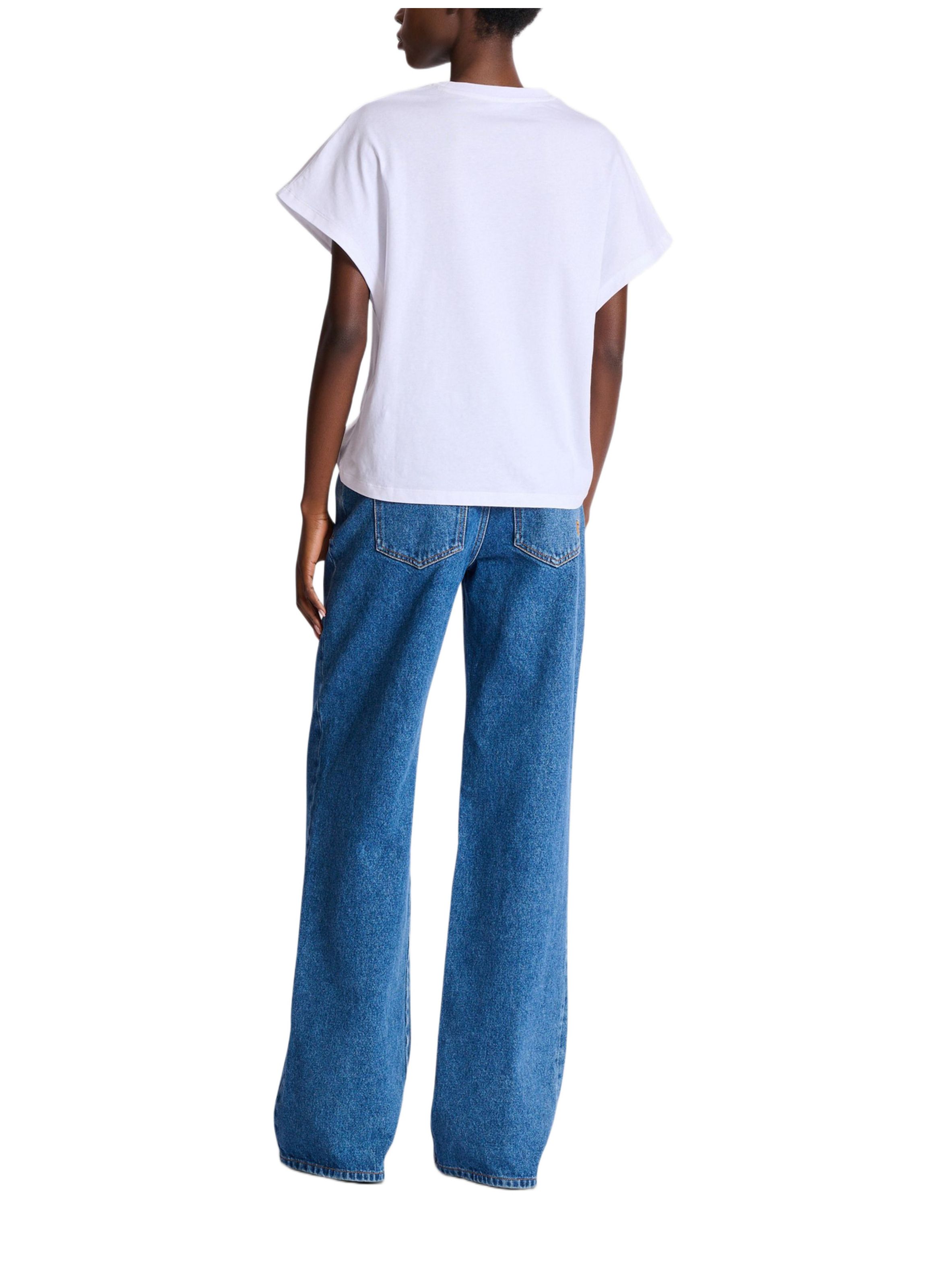 T-shirt imprimé balmain club BALMAIN Blanc