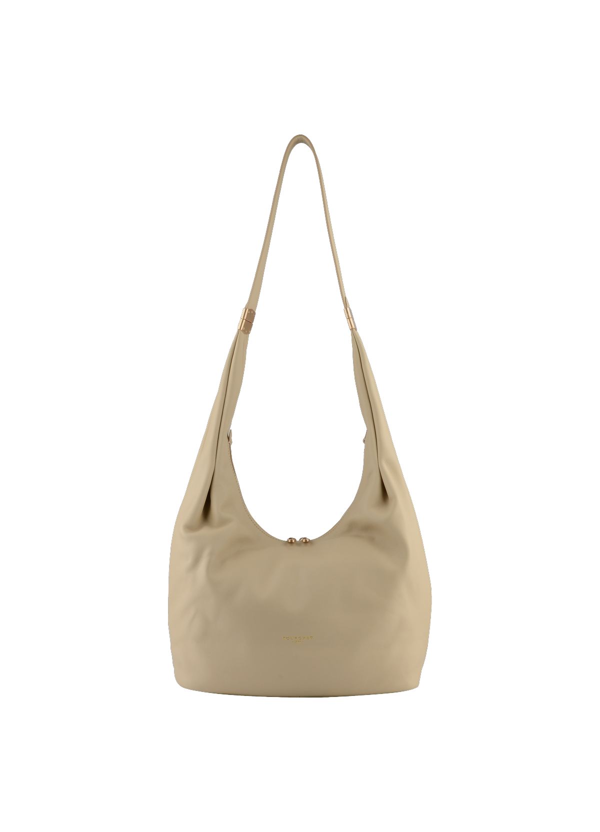 Arche | sac besace hobo en cuir de vachette POURCHET Beige