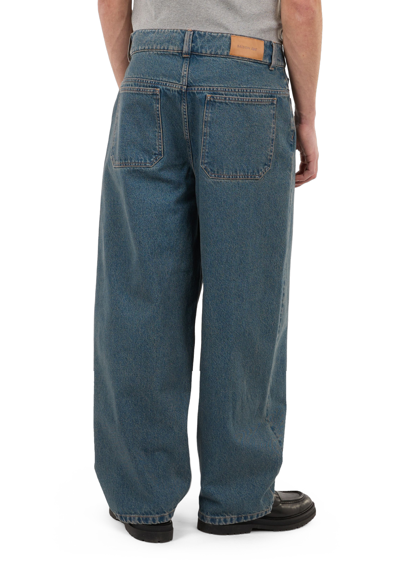 Raw denim Harm jeans in cotton SAISON 1865 Blue