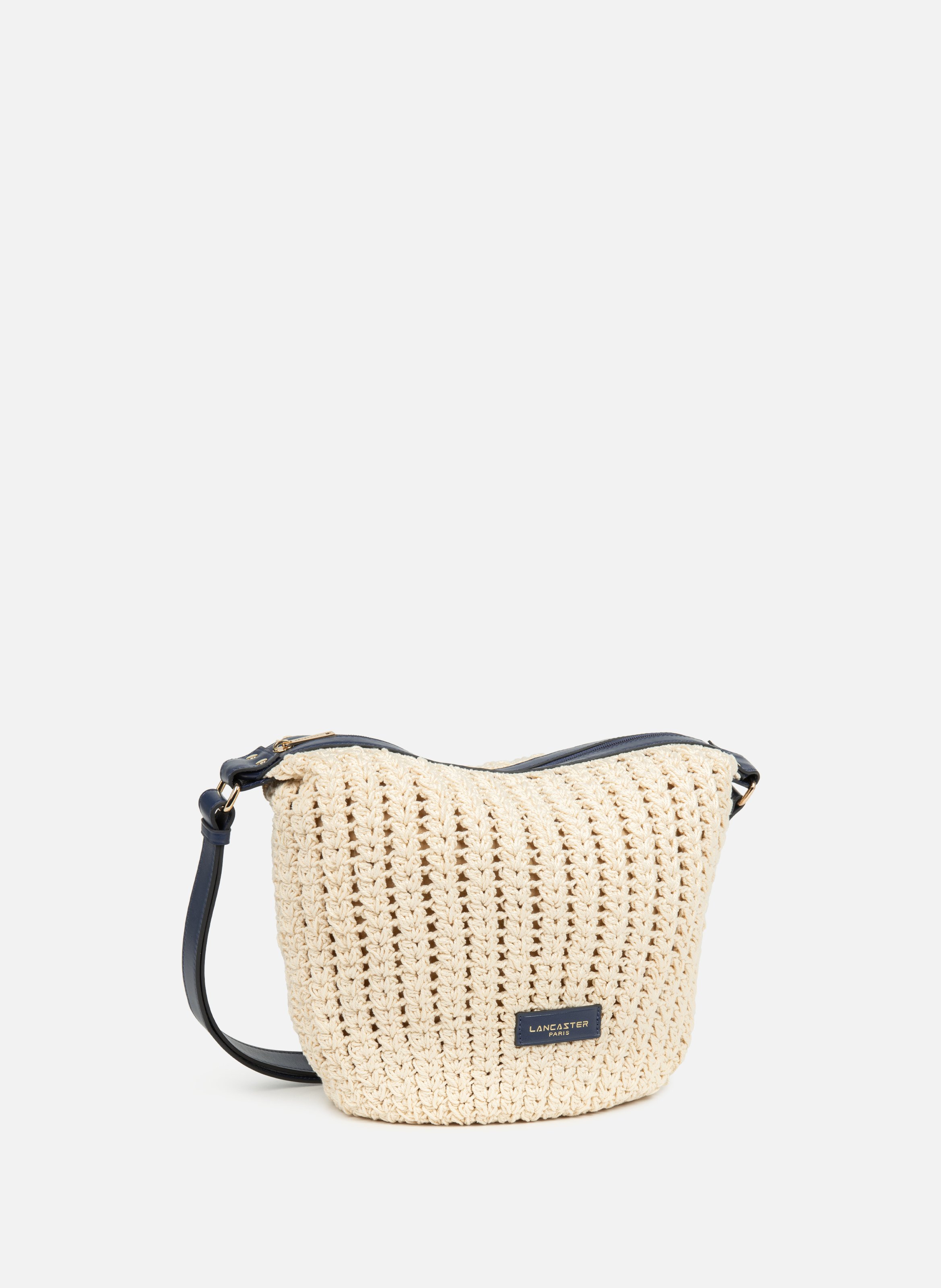 Large bucket bag - tressé coton LANCASTER Blue