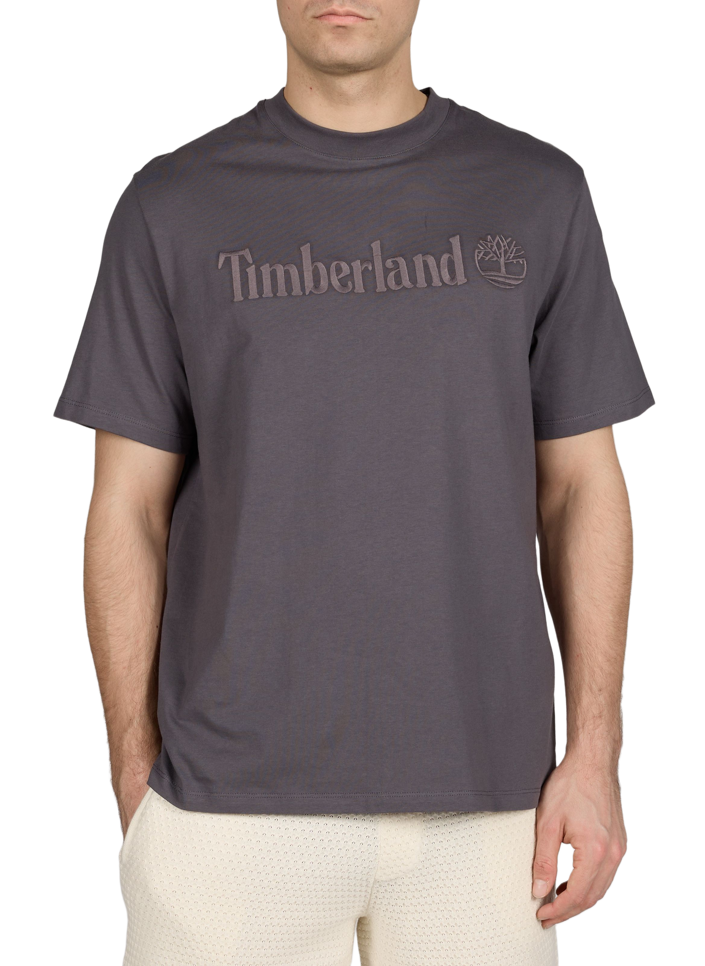 Cotton Logo T-shirt TIMBERLAND Black