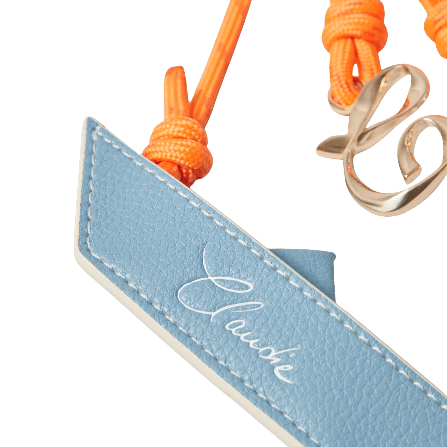 Porte-clés en cuir CLAUDIE PIERLOT Bleu