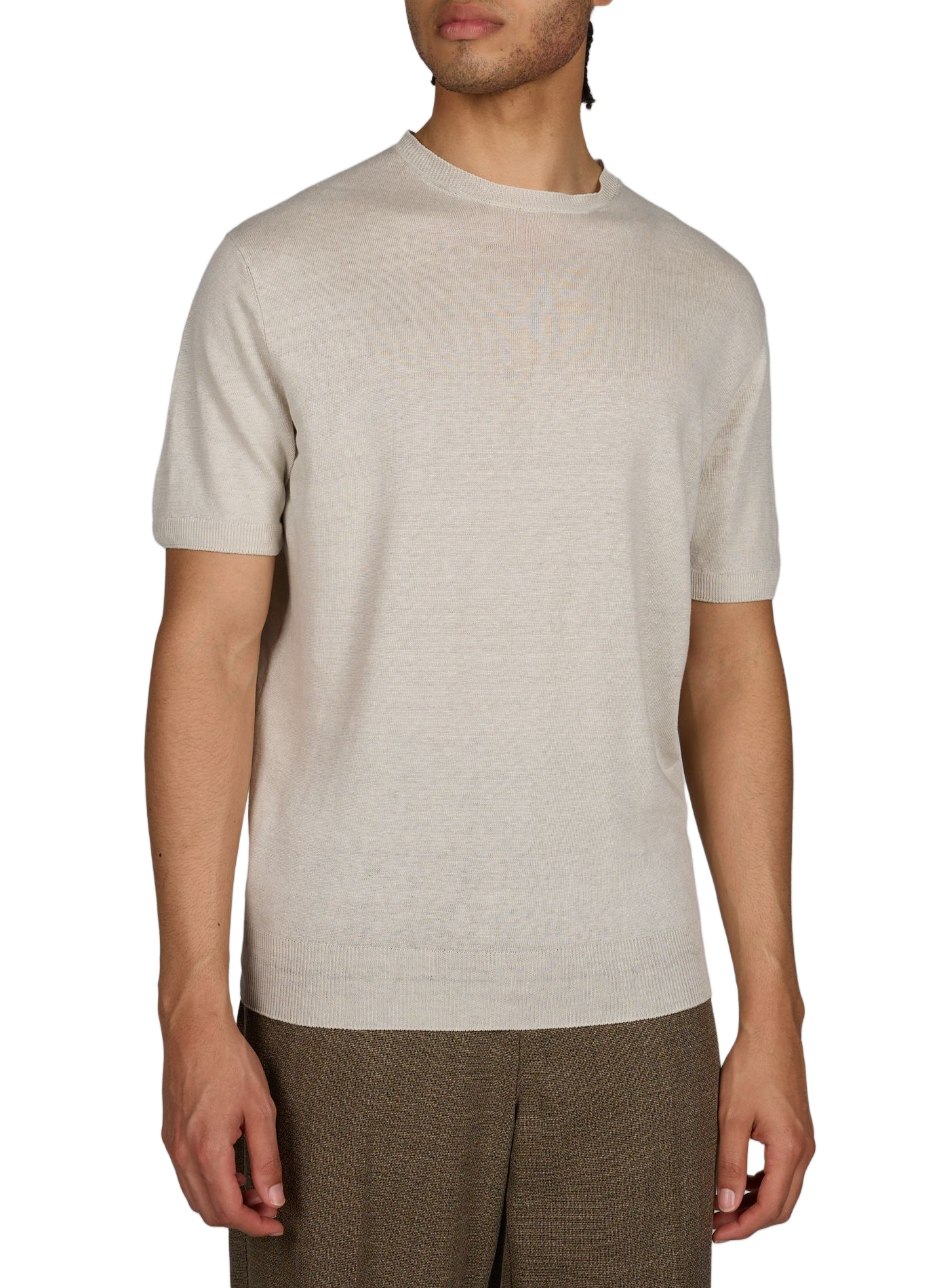 T-shirt en lin CORNELIANI Beige