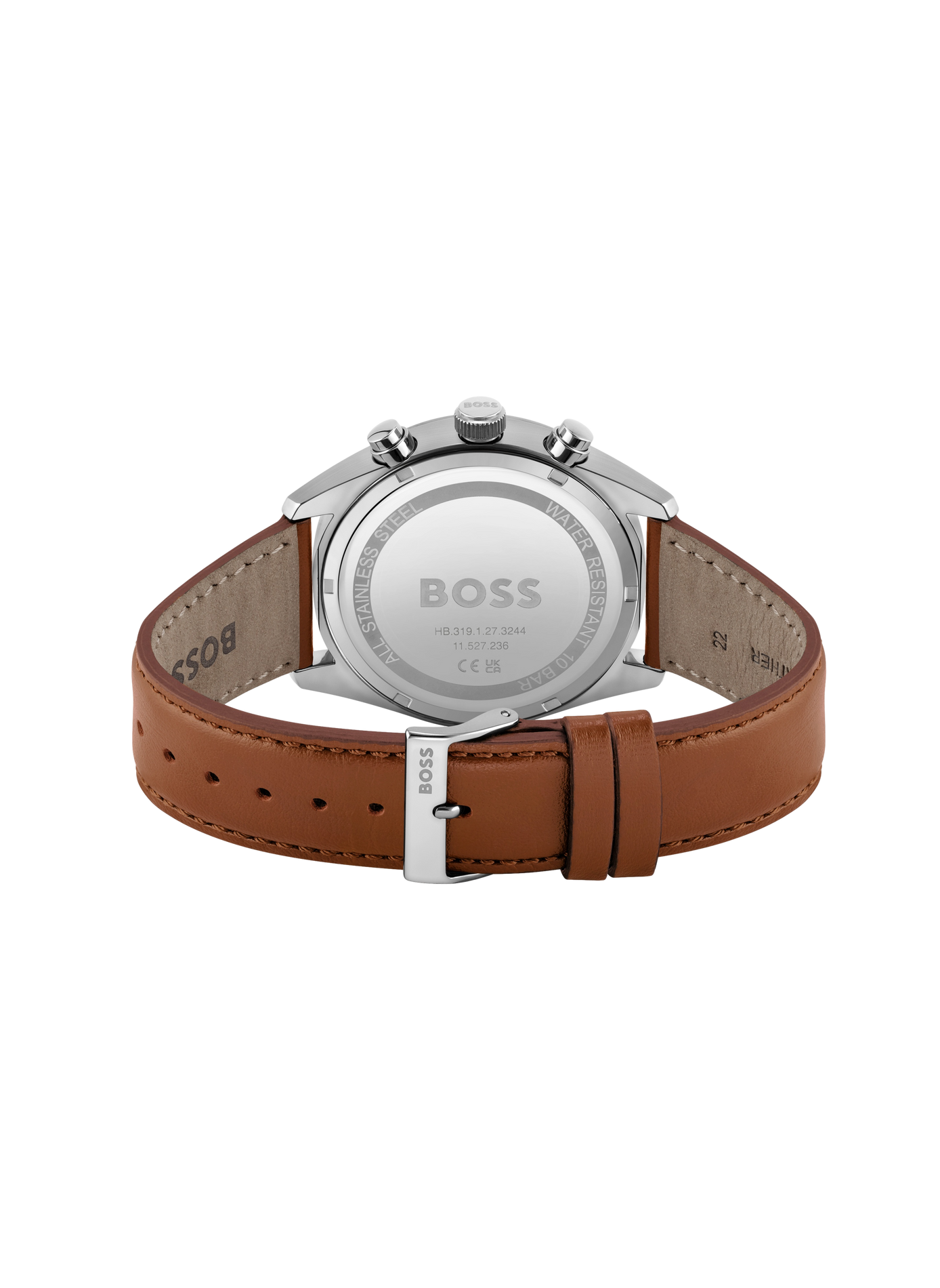 Montre quartz Champion en cuir BOSS MONTRES Blanc