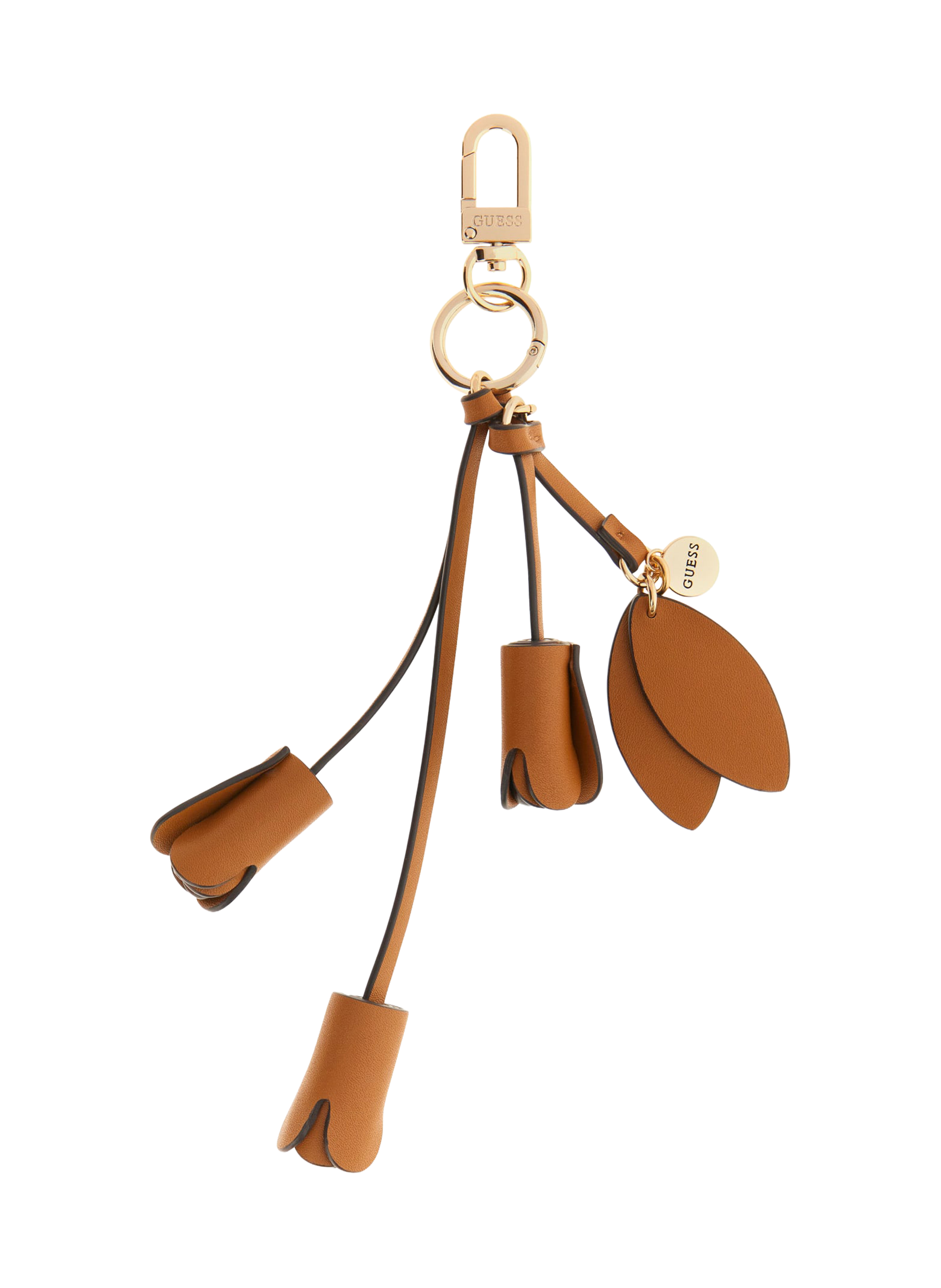 Porte-clés Ofelia à motif florale GUESS Marron