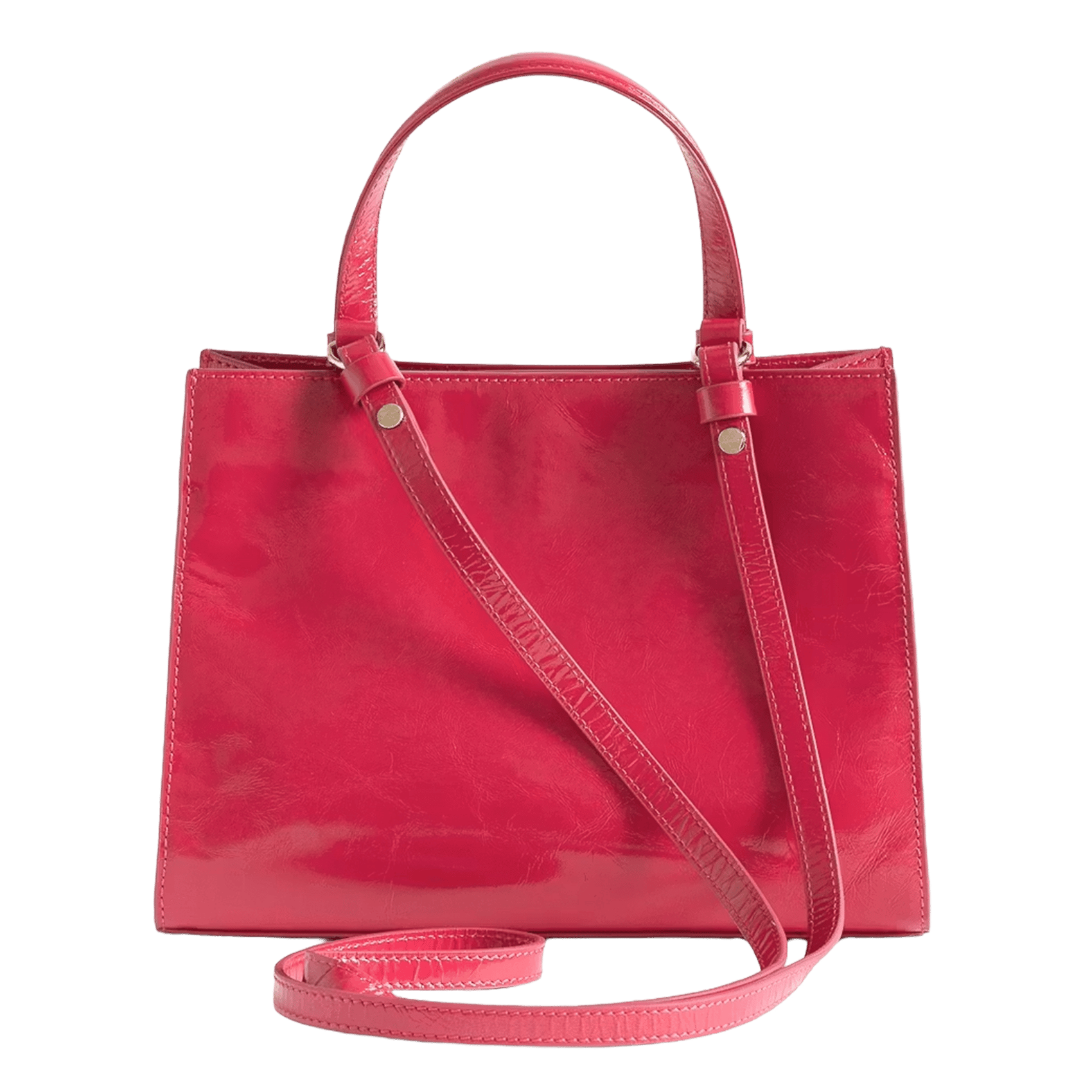 Sac cabas en cuir vernis jack nano ZADIG&VOLTAIRE Rose