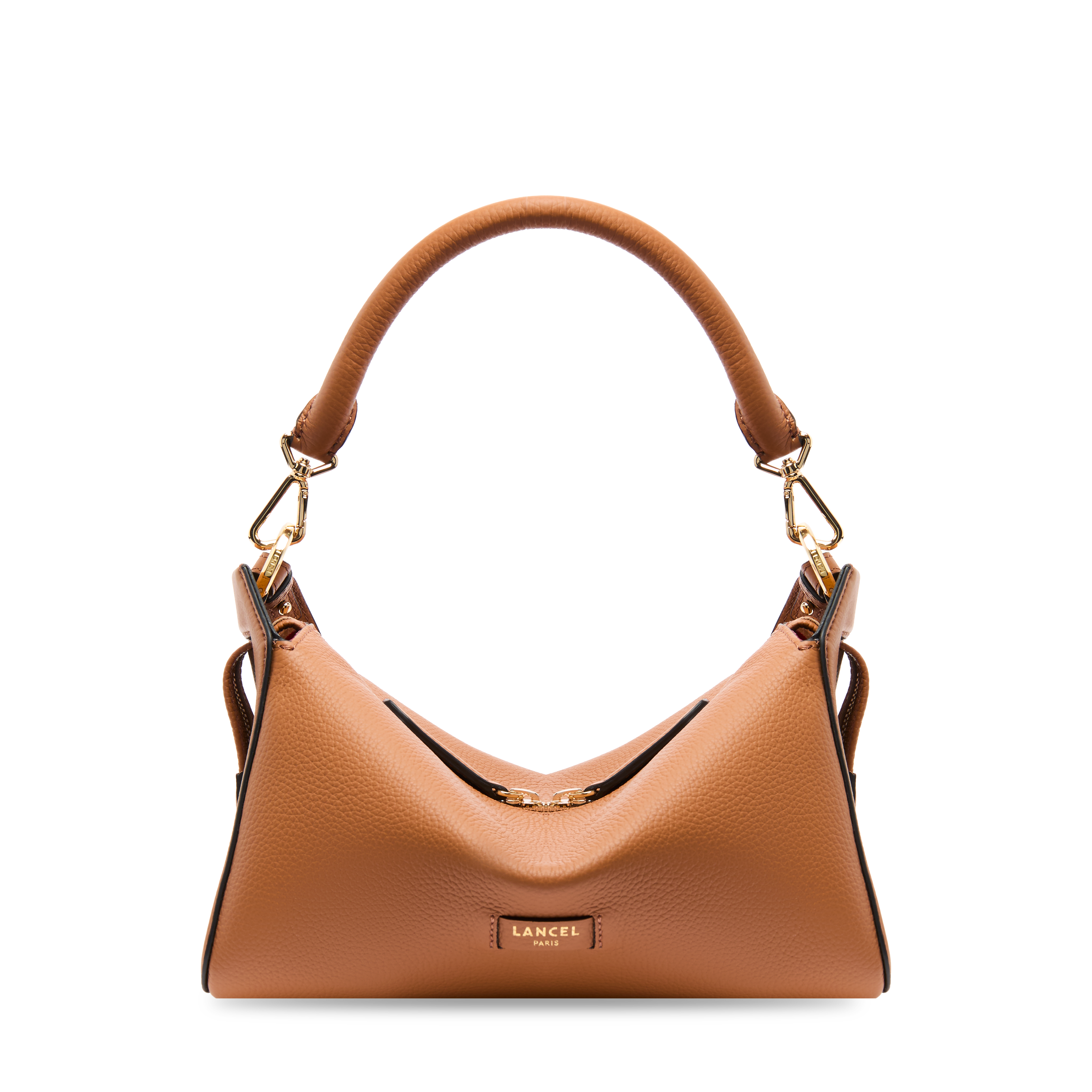 Sac hobo louison de lancel en cuir de vachette graine LANCEL Marron